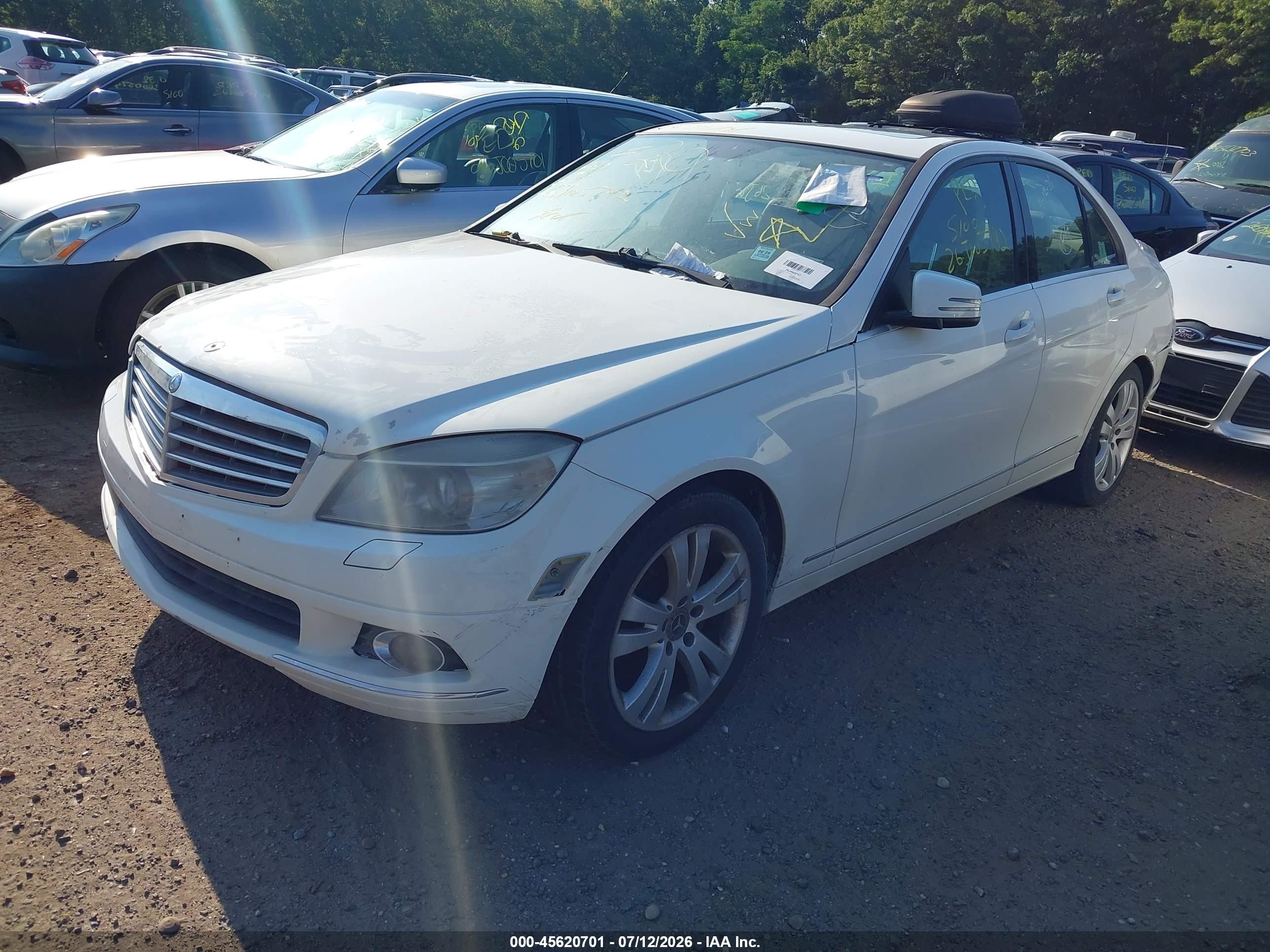 2010 Mercedes-benz C 300 Luxury 4matic/sport 4matic White vin: WDDGF8BB3AF410595