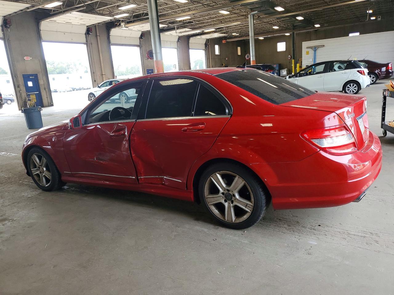 2010 Mercedes-benz C 300 4matic Red vin: WDDGF8BB3AF435805