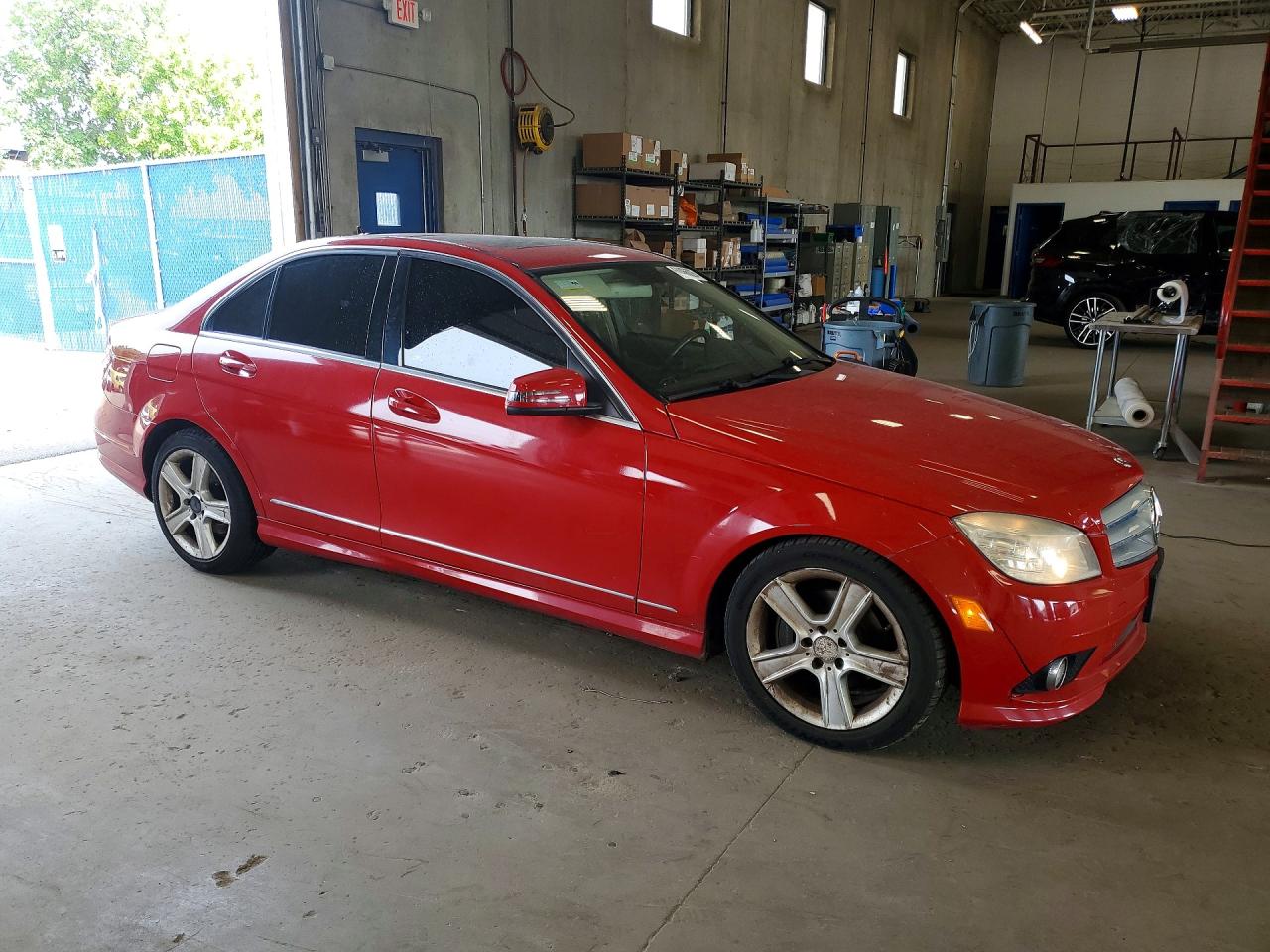 2010 Mercedes-benz C 300 4matic Red vin: WDDGF8BB3AF435805