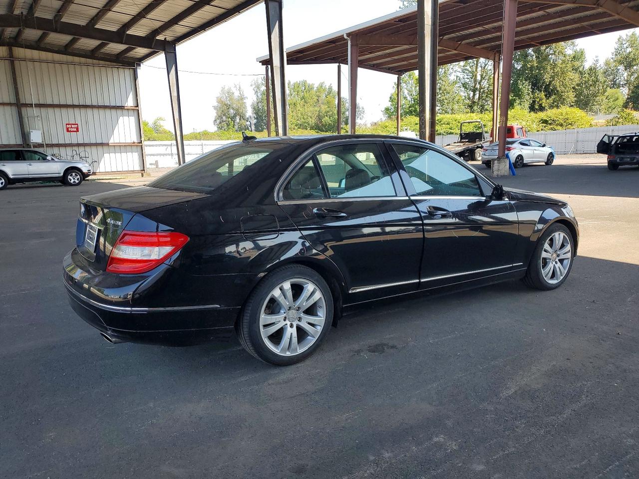 2010 Mercedes-benz C 300 4matic Black vin: WDDGF8BB3AF461403