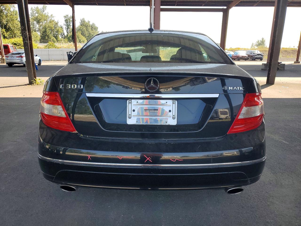2010 Mercedes-benz C 300 4matic Black vin: WDDGF8BB3AF461403