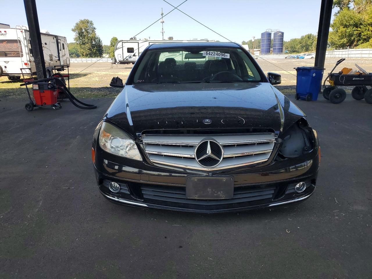 2010 Mercedes-benz C 300 4matic Black vin: WDDGF8BB3AF461403