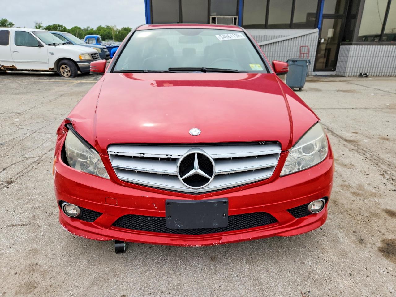 2010 Mercedes-benz C 300 4matic Red vin: WDDGF8BB3AF461627
