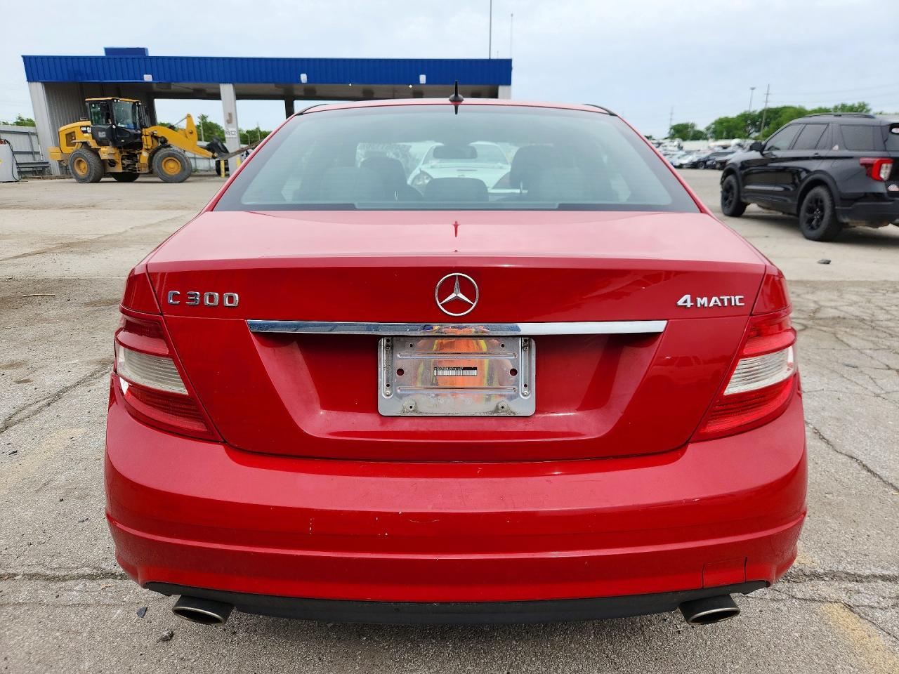 2010 Mercedes-benz C 300 4matic Red vin: WDDGF8BB3AF461627