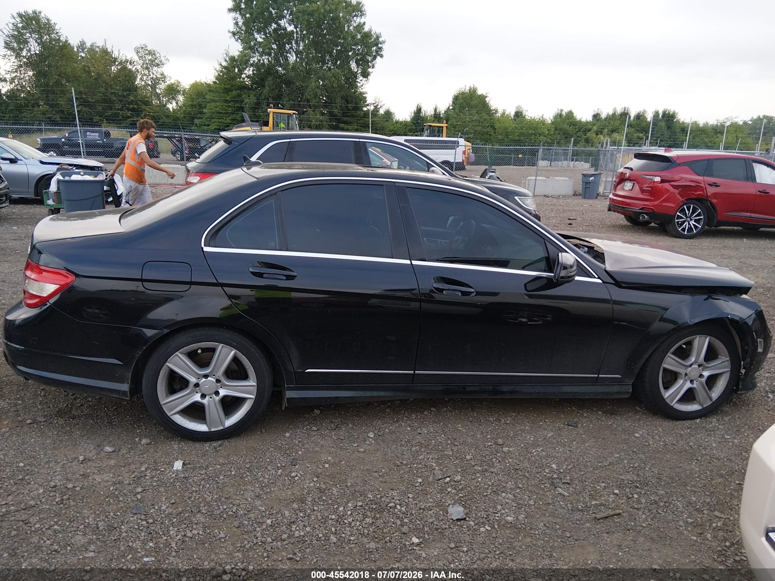 2010 Mercedes-benz C 300 Luxury 4matic/sport 4matic Black vin: WDDGF8BB3AF468612