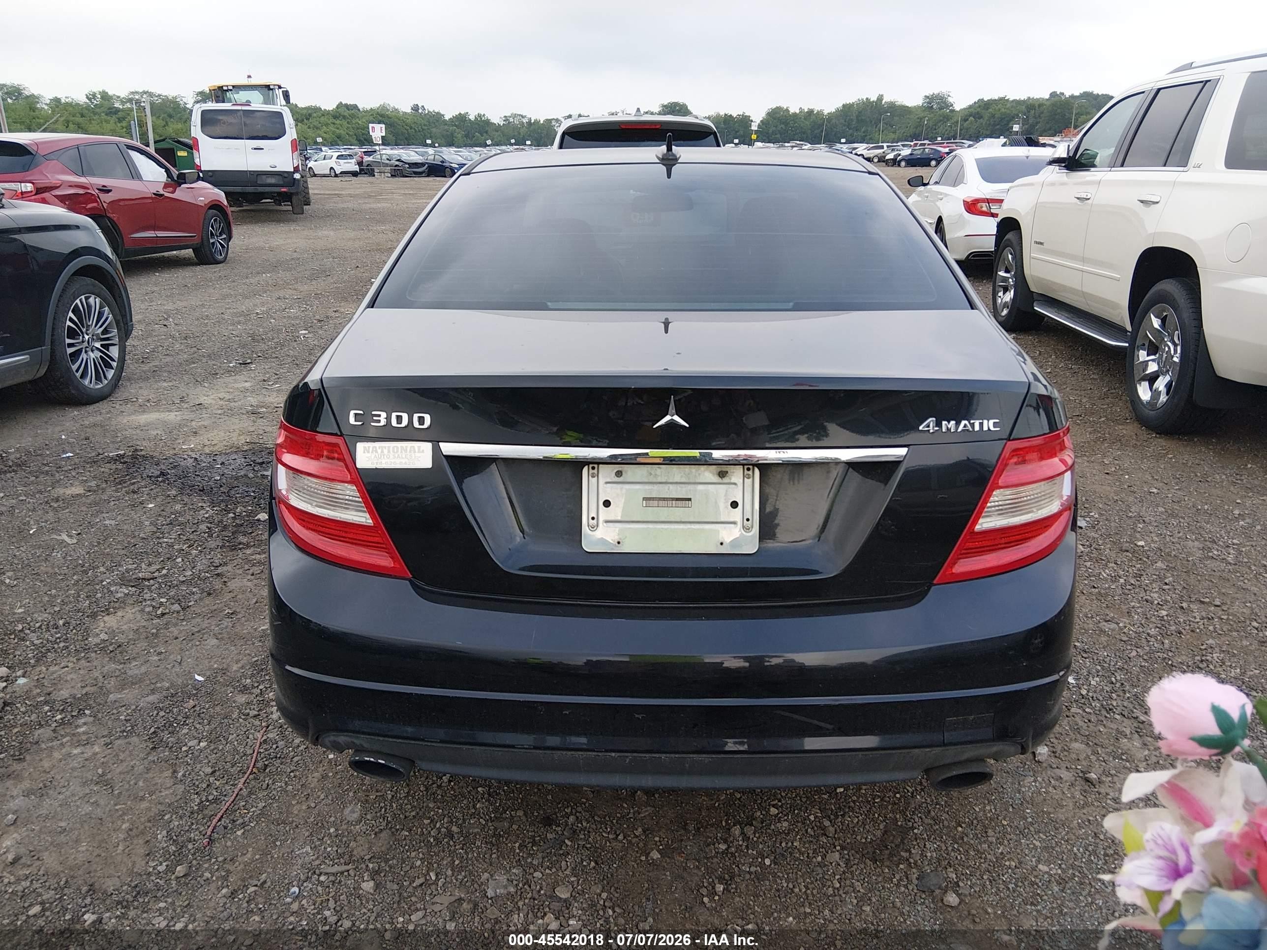 2010 Mercedes-benz C 300 Luxury 4matic/sport 4matic Black vin: WDDGF8BB3AF468612