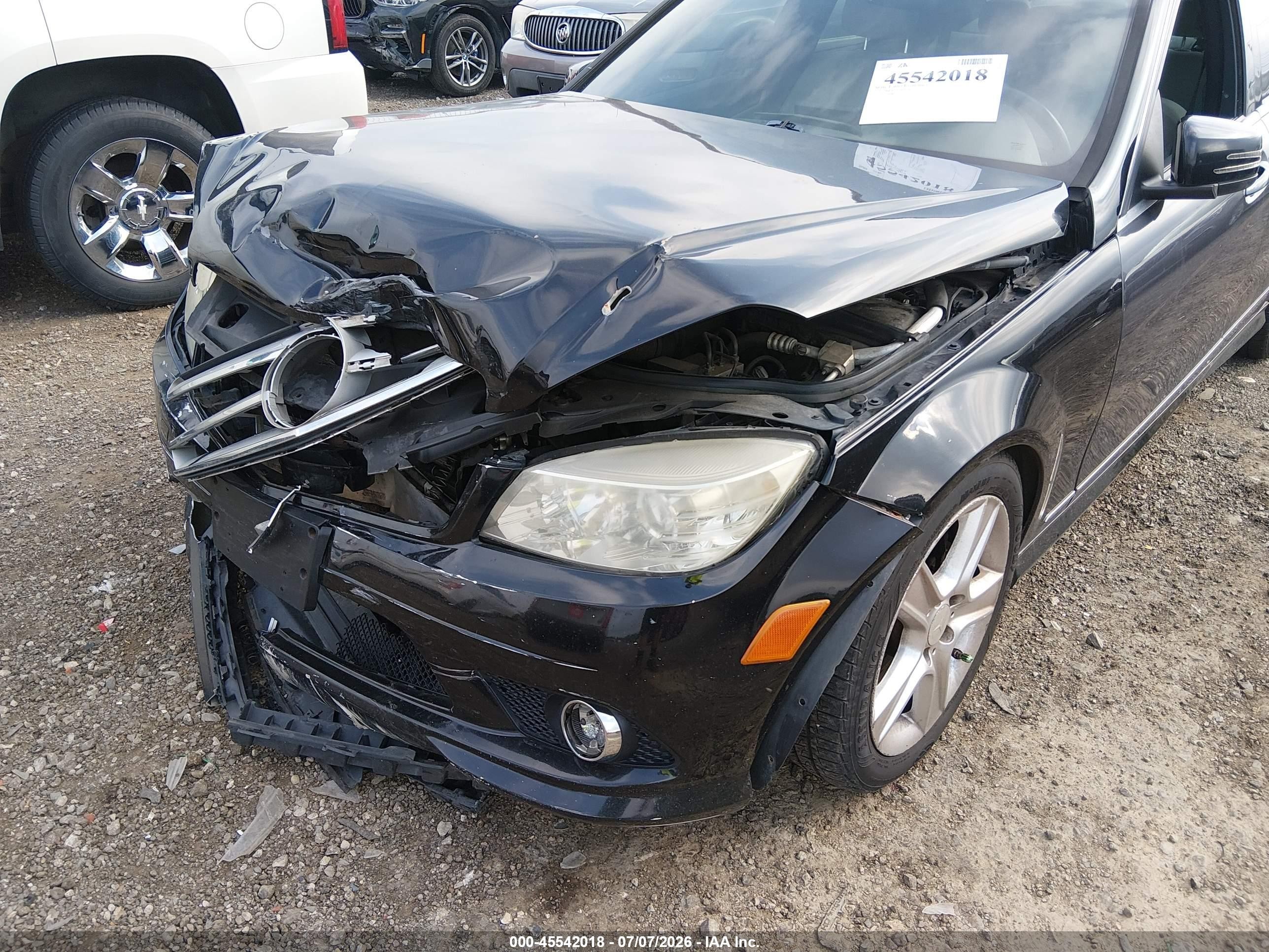 2010 Mercedes-benz C 300 Luxury 4matic/sport 4matic Black vin: WDDGF8BB3AF468612