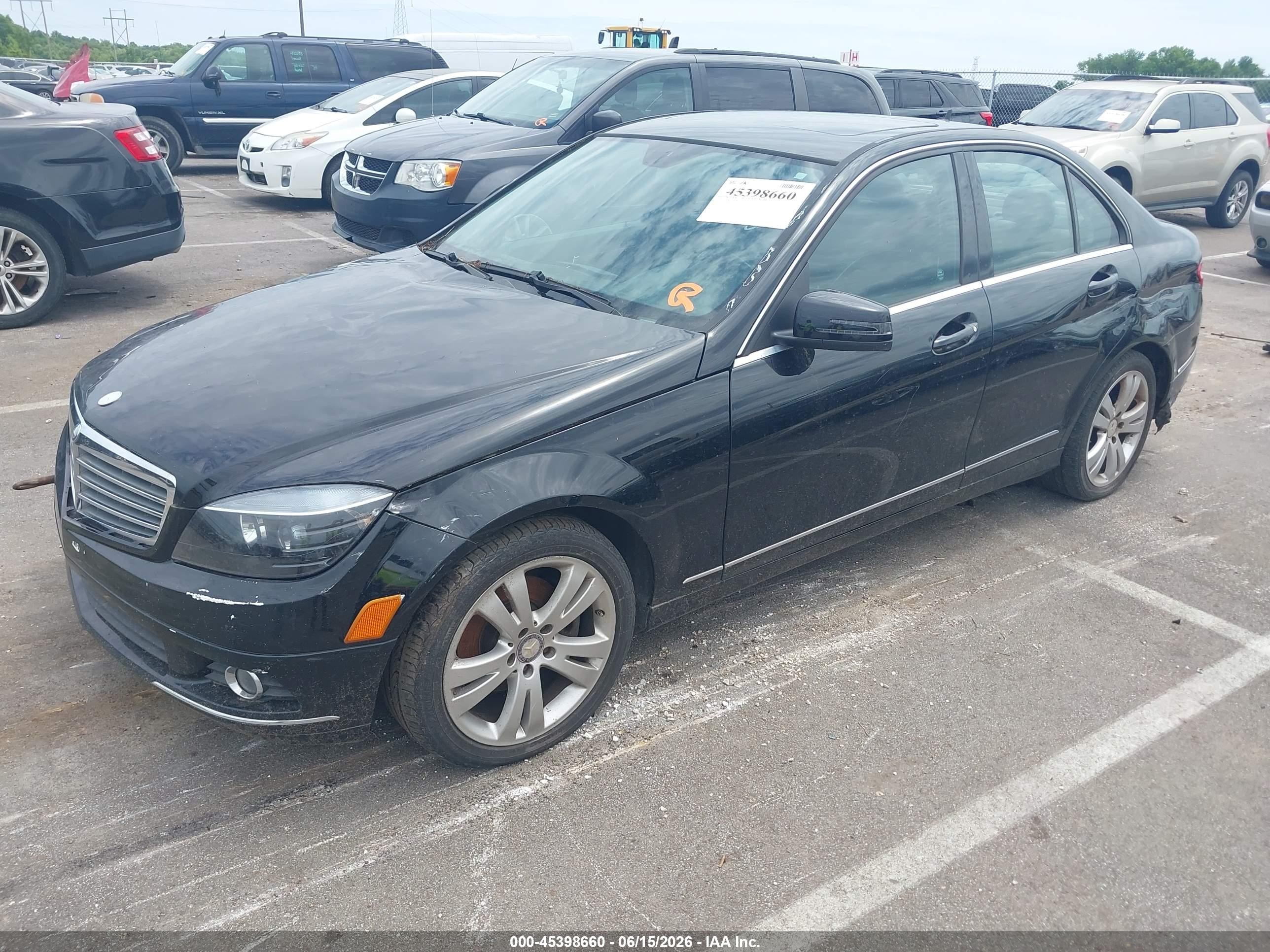 2010 Mercedes-benz C 300 Luxury 4matic/sport 4matic Black vin: WDDGF8BB3AF471543