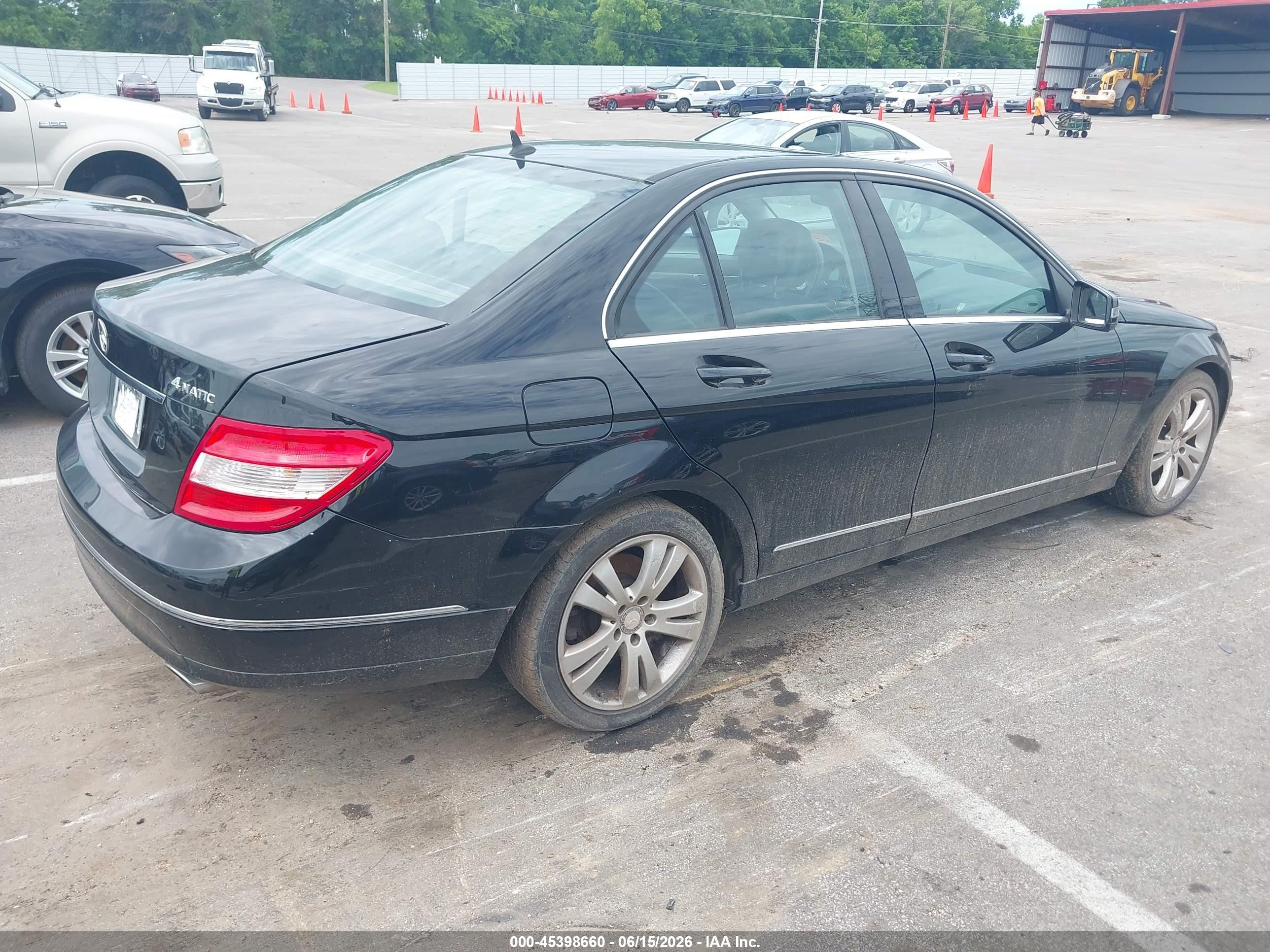 2010 Mercedes-benz C 300 Luxury 4matic/sport 4matic Black vin: WDDGF8BB3AF471543