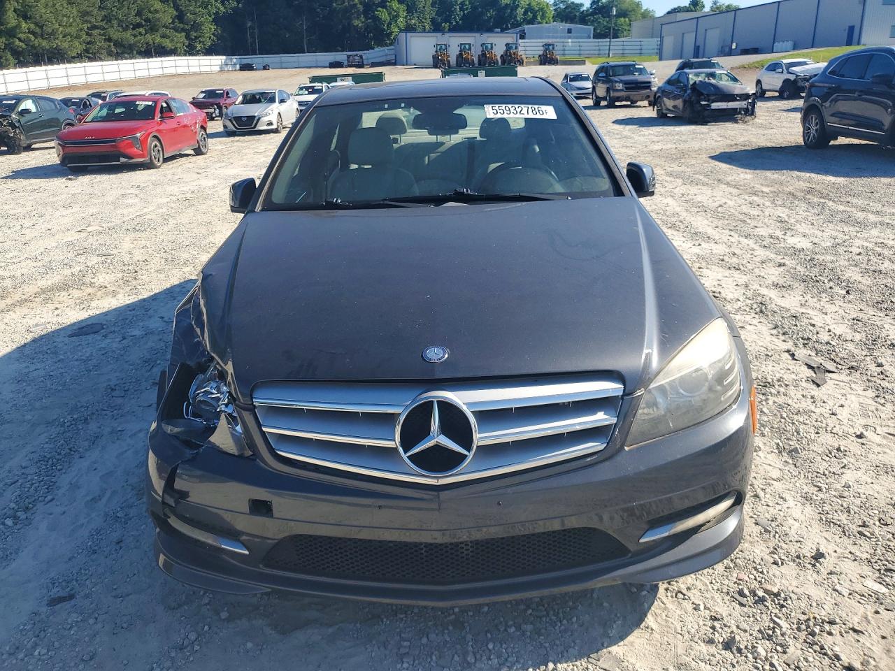 2011 Mercedes-benz C 300 4matic Black vin: WDDGF8BB3BR145144