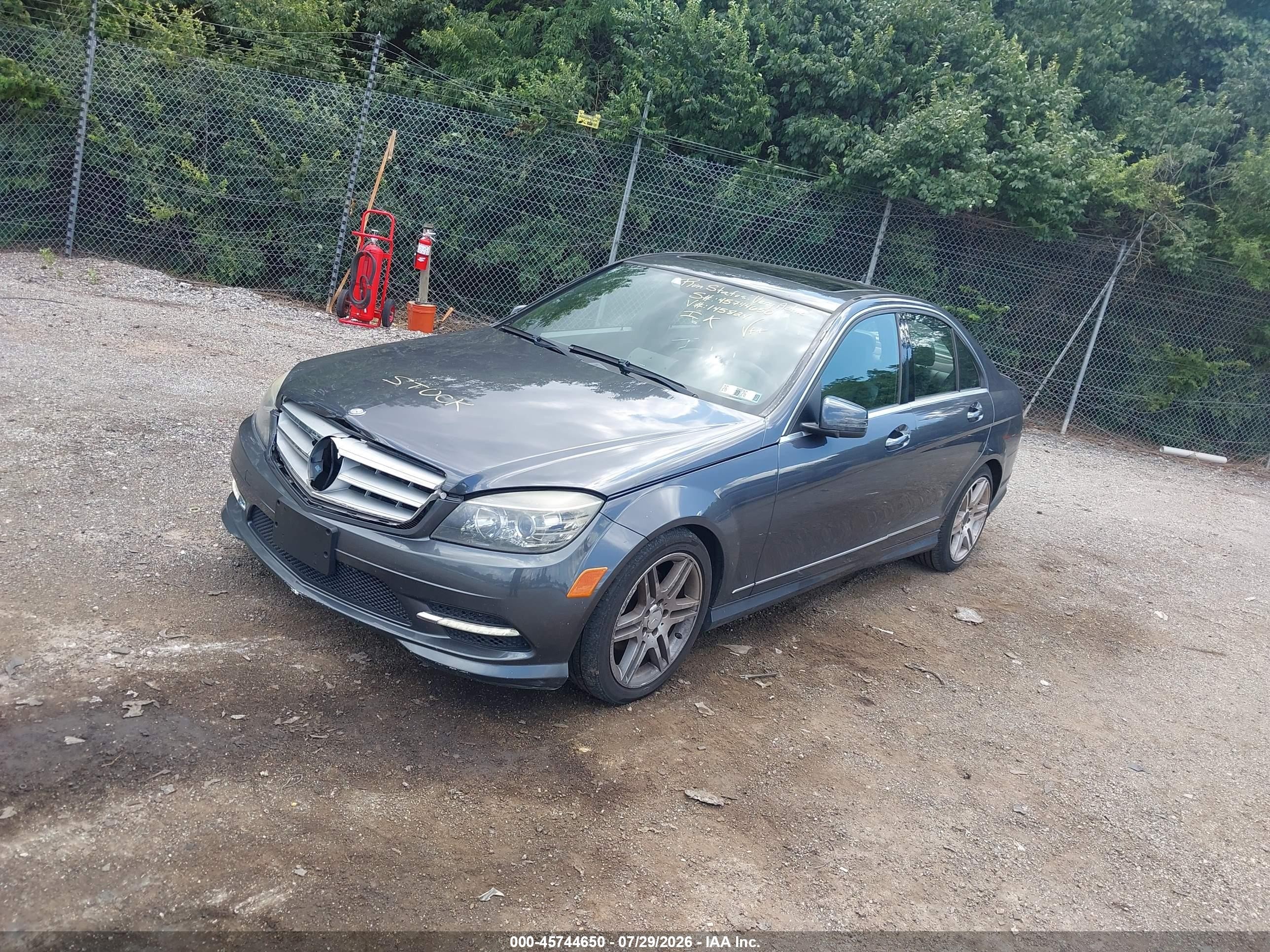 2011 Mercedes-benz C 300 Luxury 4matic/sport 4matic Gray vin: WDDGF8BB3BR145824