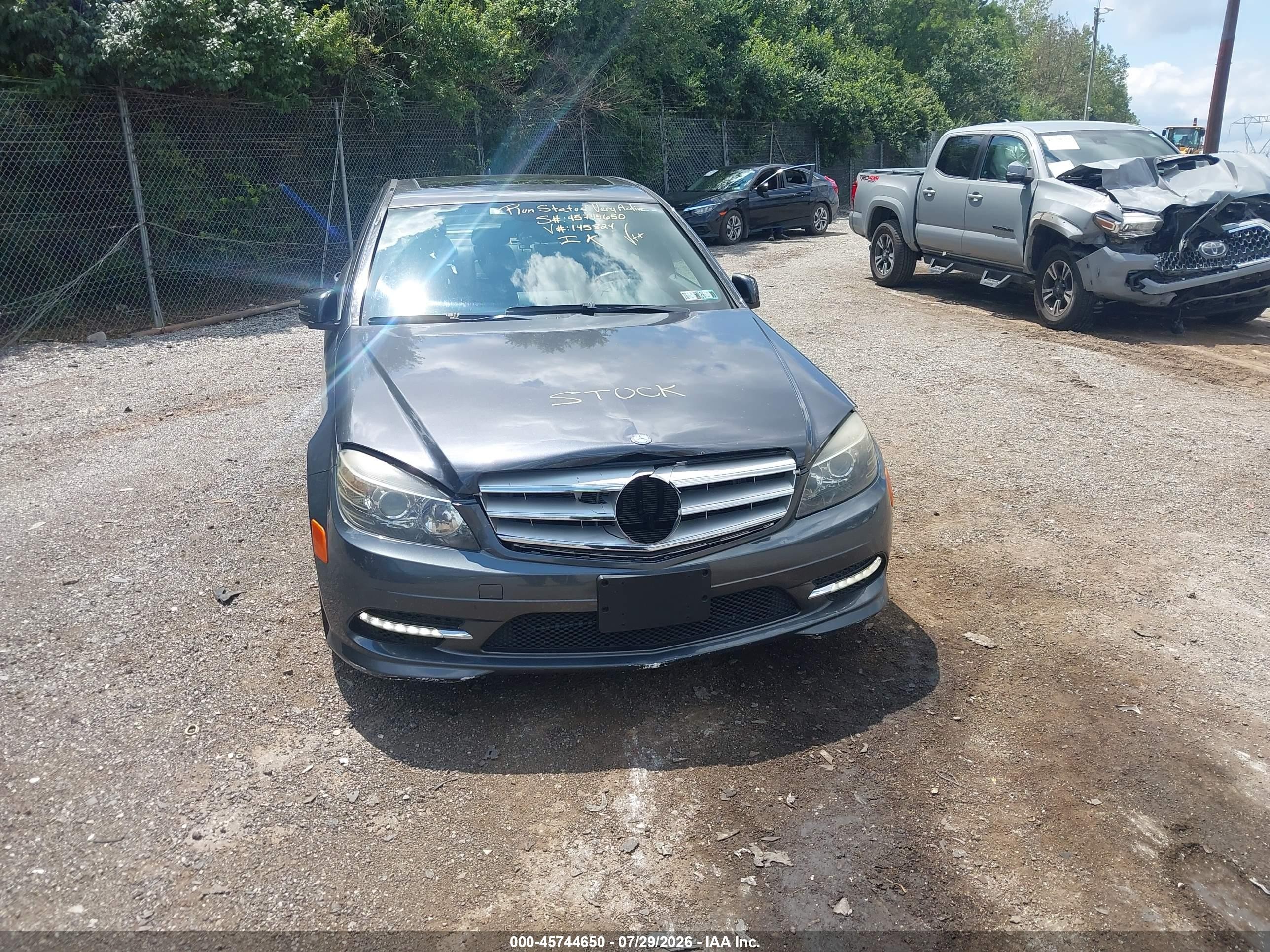 2011 Mercedes-benz C 300 Luxury 4matic/sport 4matic Gray vin: WDDGF8BB3BR145824