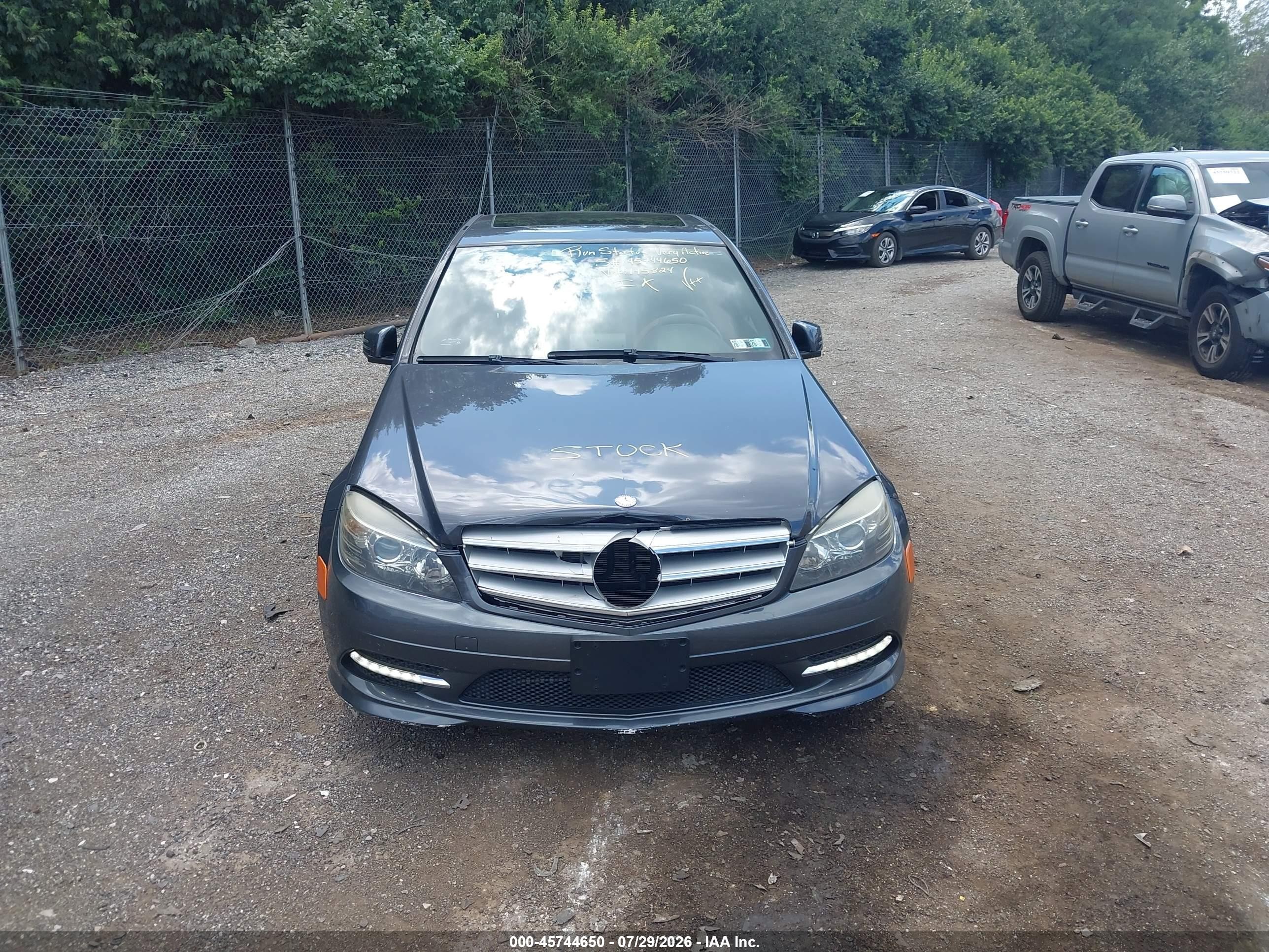 2011 Mercedes-benz C 300 Luxury 4matic/sport 4matic Gray vin: WDDGF8BB3BR145824