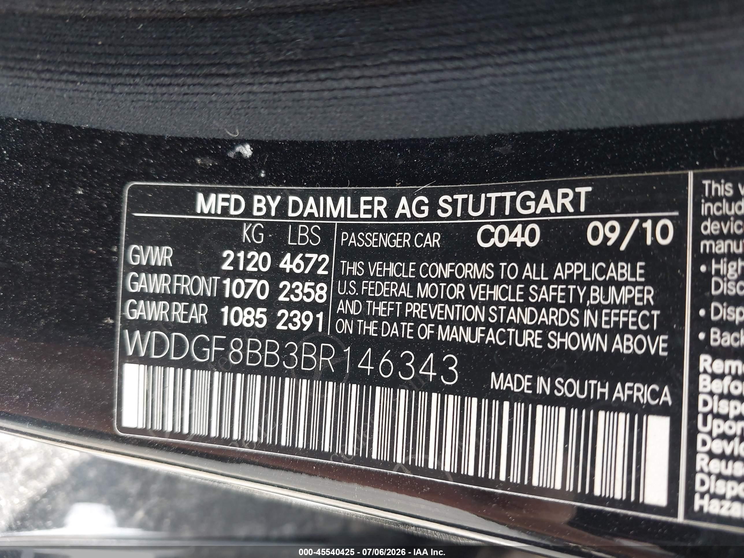 2011 Mercedes-benz C 300 Luxury 4matic/sport 4matic Black vin: WDDGF8BB3BR146343