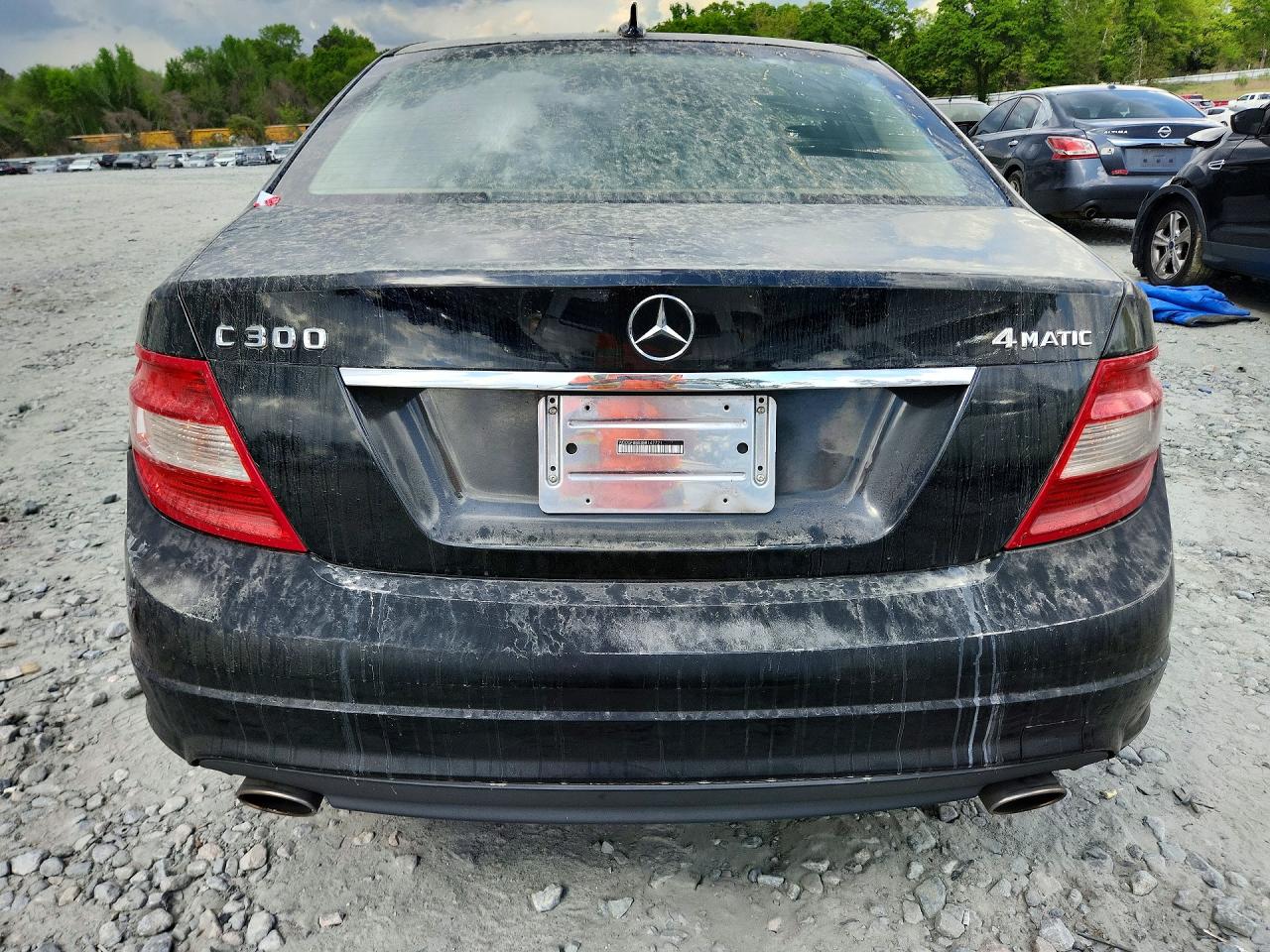 2011 Mercedes-benz C 300 4matic Black vin: WDDGF8BB3BR147721