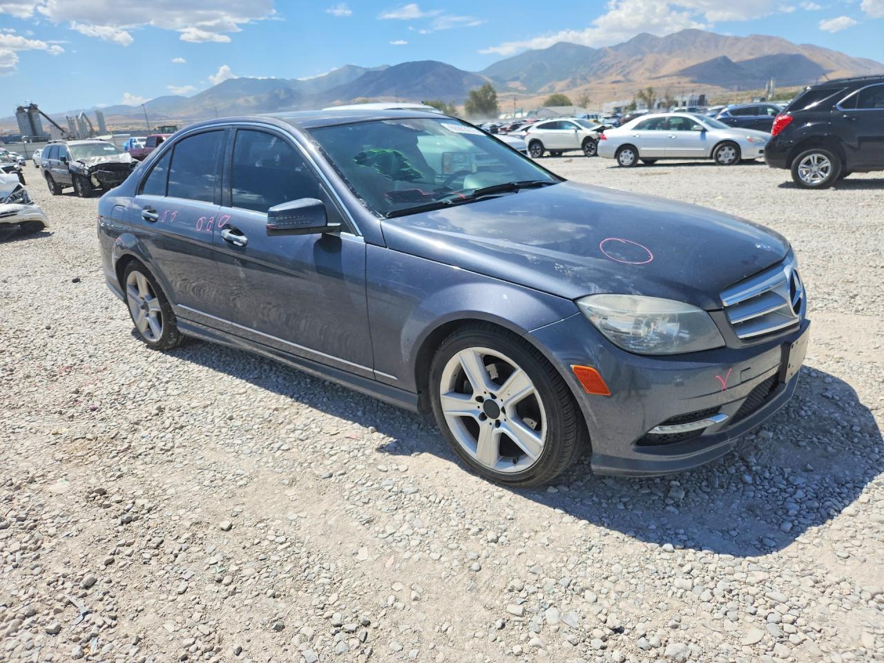2011 Mercedes-benz C 300 4matic Угольный vin: WDDGF8BB3BR151719