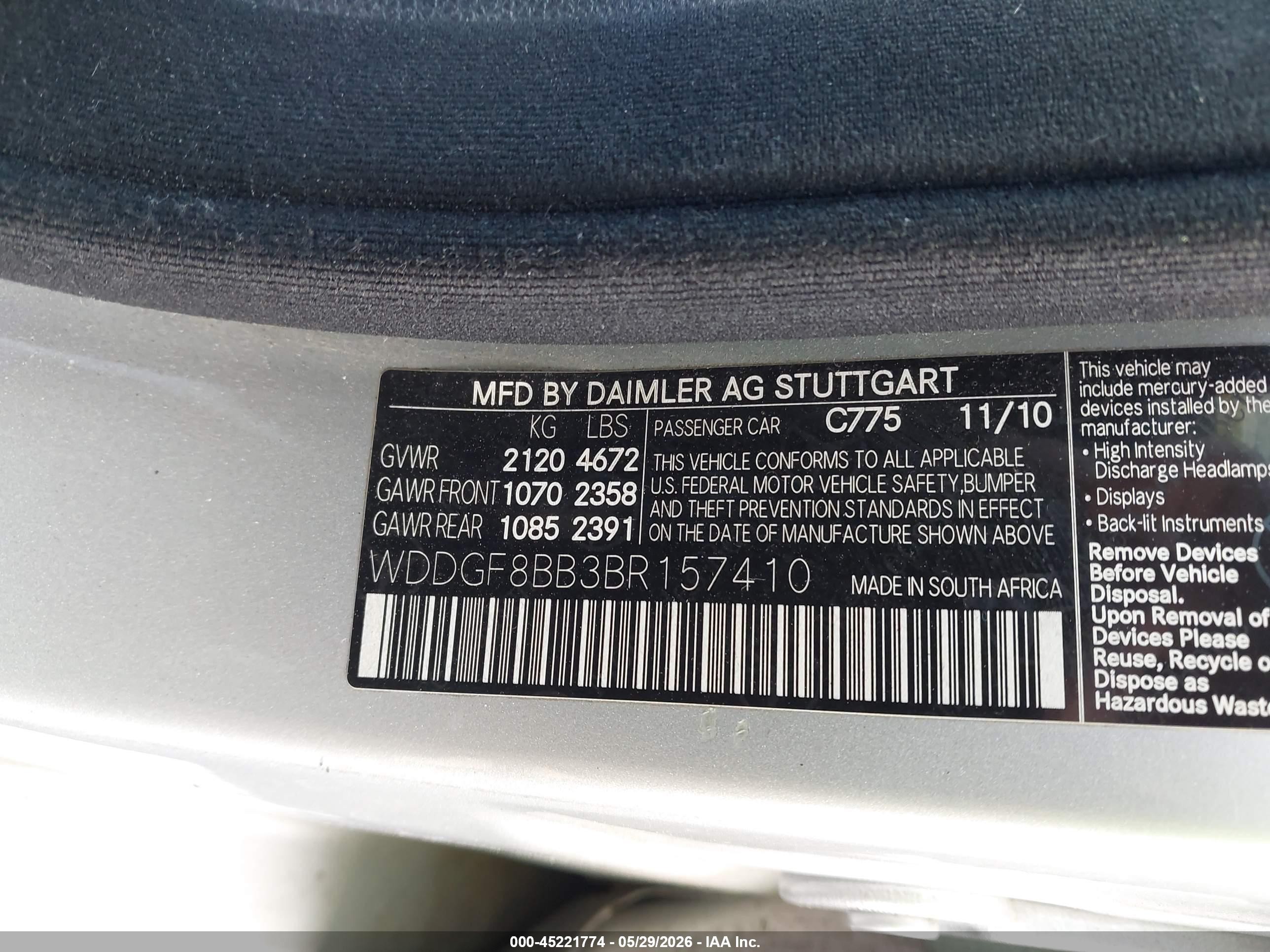 2011 Mercedes-benz C 300 Sport 4matic Silver vin: WDDGF8BB3BR157410