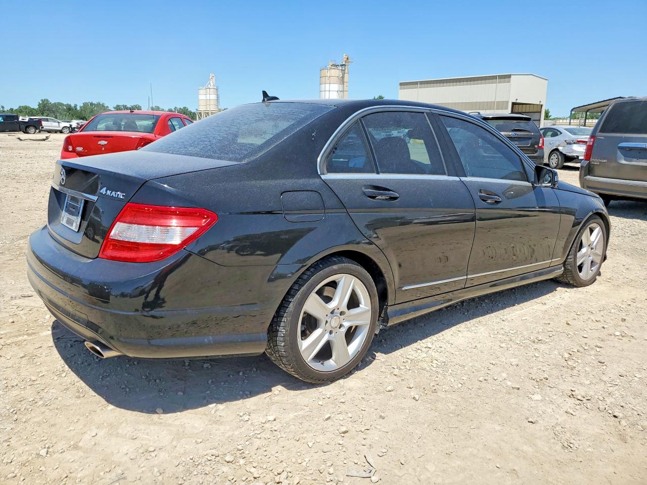 2011 Mercedes-benz C 300 4matic Black vin: WDDGF8BB3BR161411