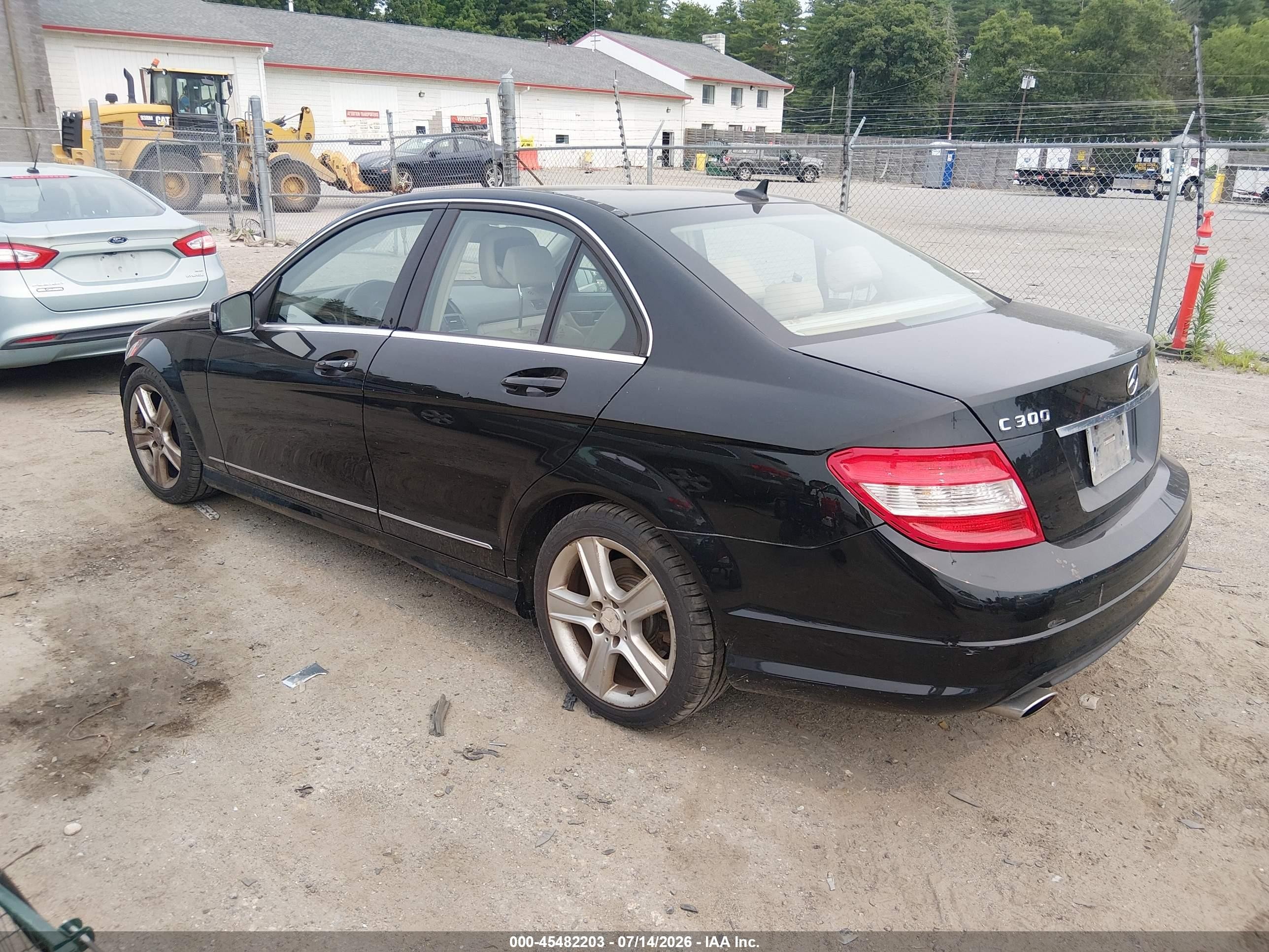 2011 Mercedes-benz C 300 Sport 4matic Black vin: WDDGF8BB3BR169380
