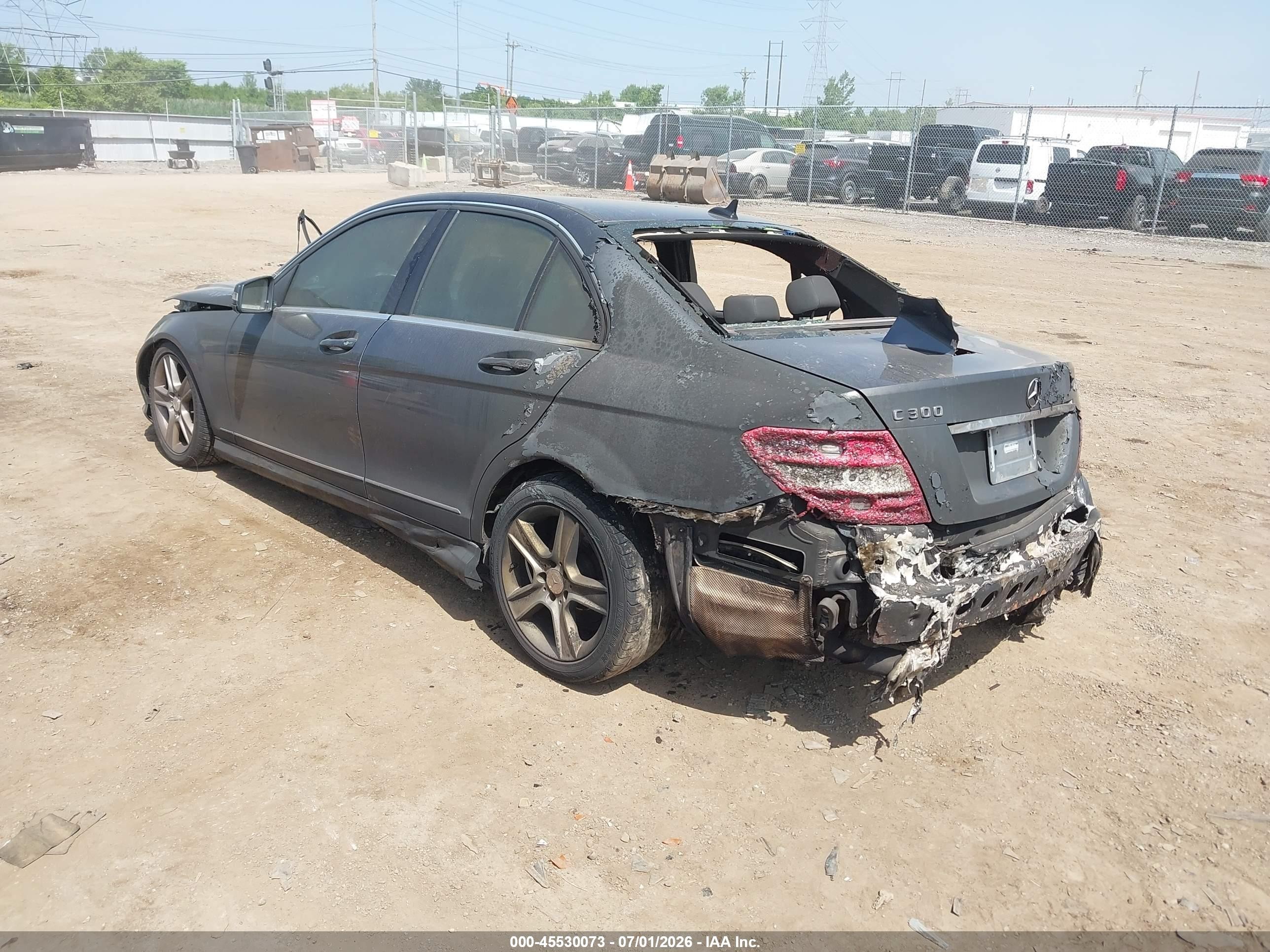 2011 Mercedes-benz C 300 Luxury 4matic/sport 4matic Gray vin: WDDGF8BB3BR176149