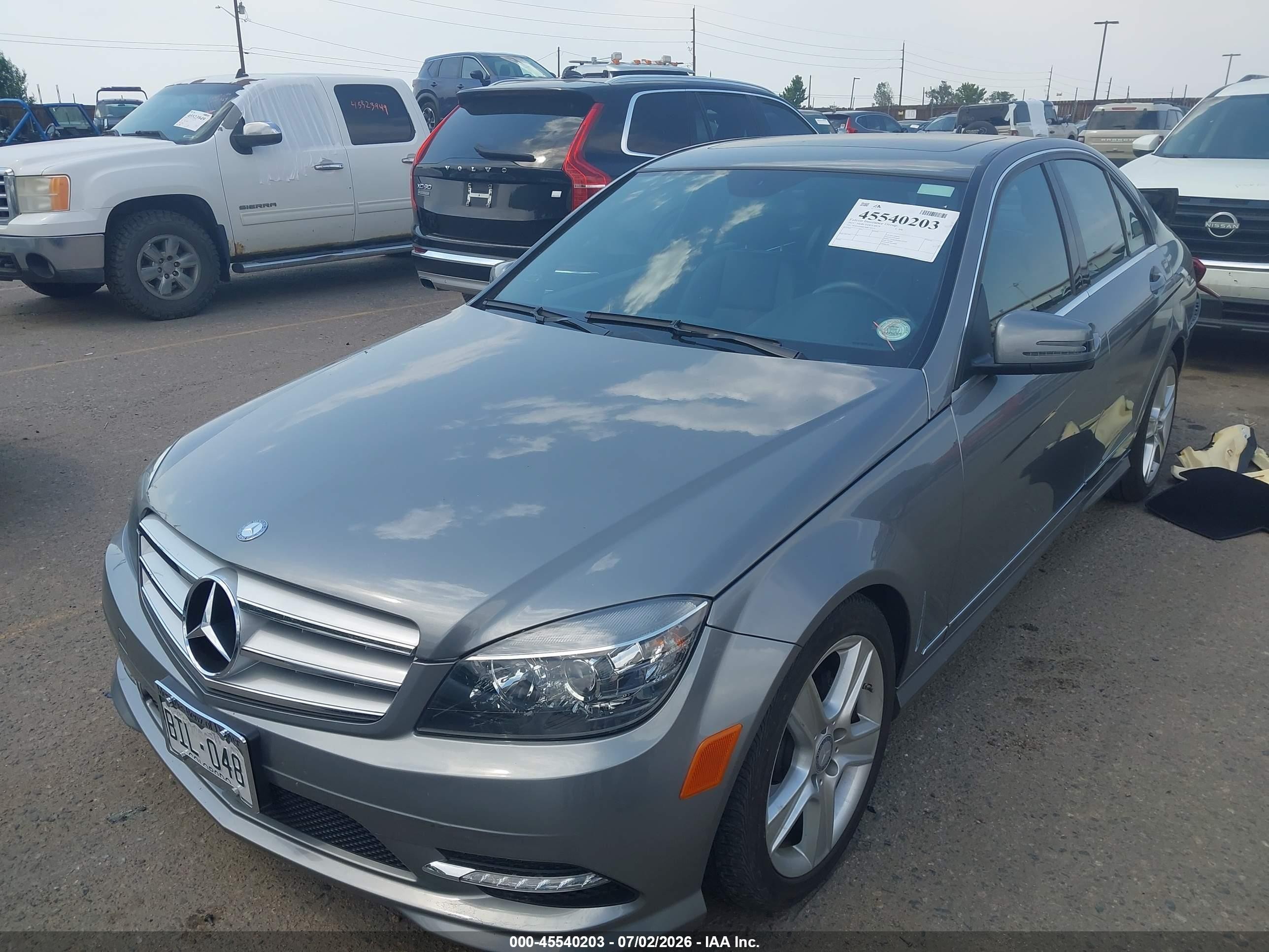 2011 Mercedes-benz C 300 Luxury 4matic/sport 4matic Gray vin: WDDGF8BB3BR176314