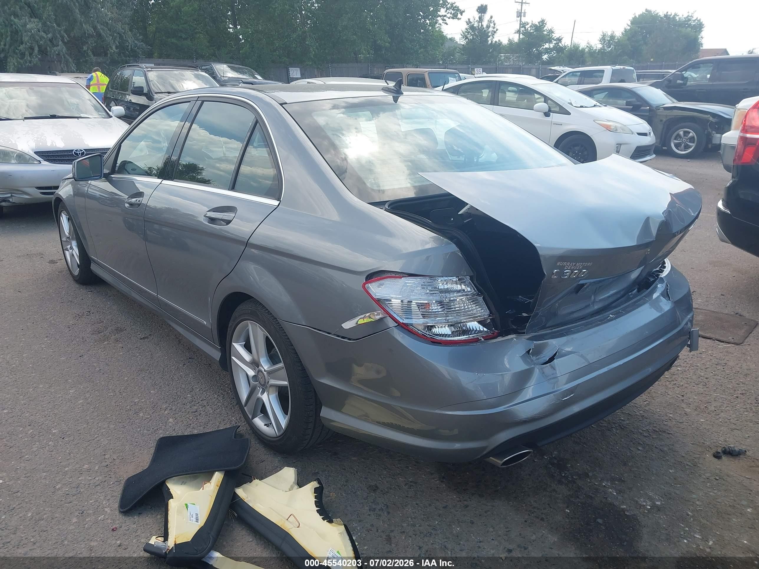 2011 Mercedes-benz C 300 Luxury 4matic/sport 4matic Gray vin: WDDGF8BB3BR176314