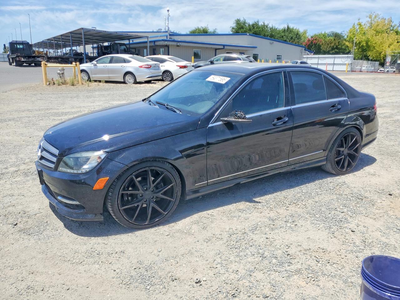 2011 Mercedes-benz C 300 4matic Black vin: WDDGF8BB3BR181450