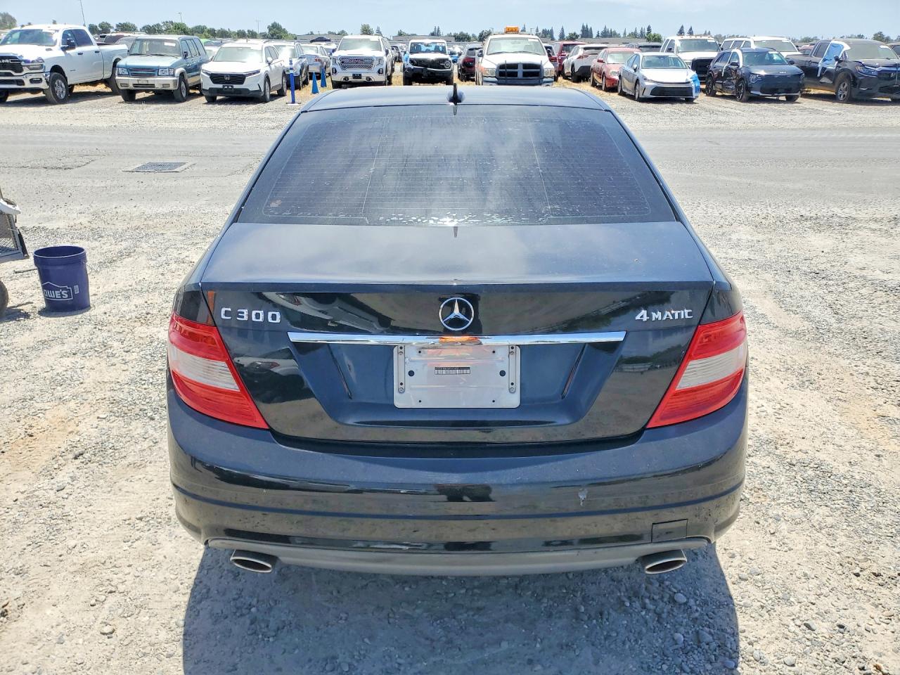 2011 Mercedes-benz C 300 4matic Black vin: WDDGF8BB3BR181450