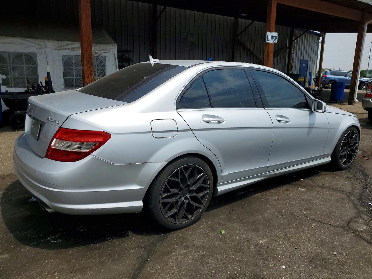 2011 Mercedes-benz C 300 4matic Silver vin: WDDGF8BB3BR184400