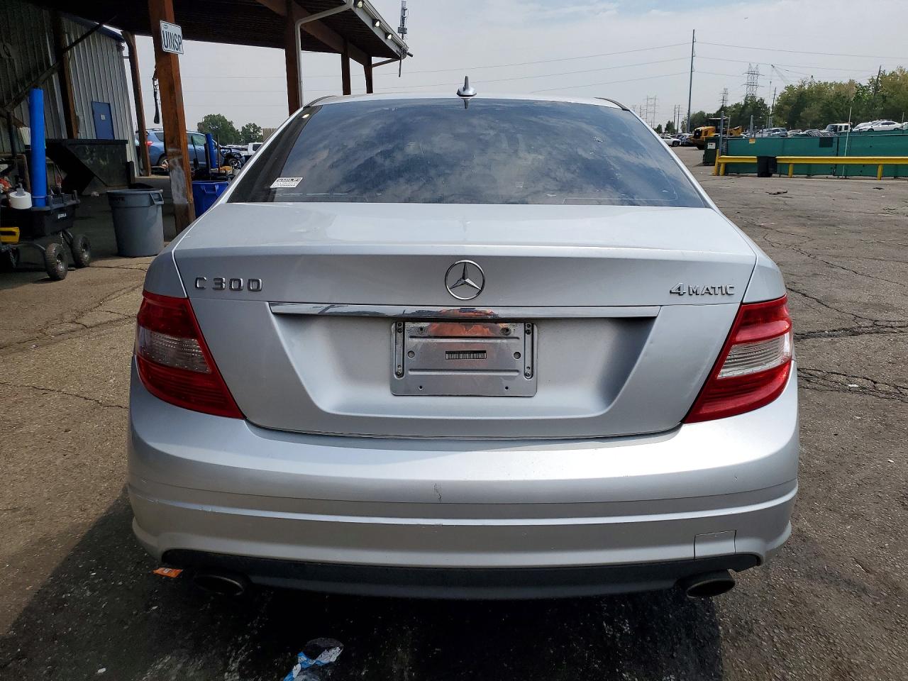 2011 Mercedes-benz C 300 4matic Silver vin: WDDGF8BB3BR184400
