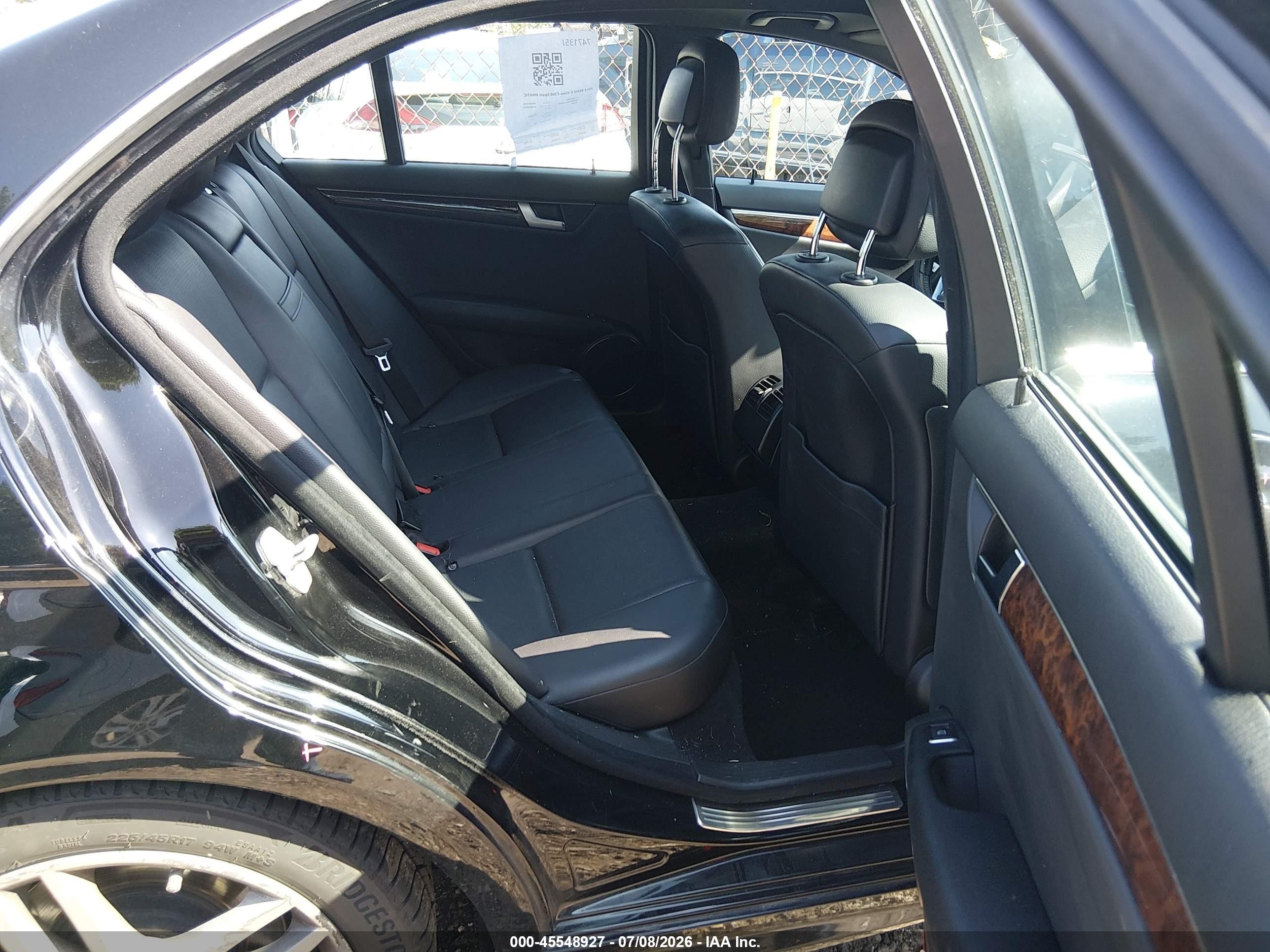 2012 Mercedes-benz C 300 Sport 4matic Black vin: WDDGF8BB3CA692821