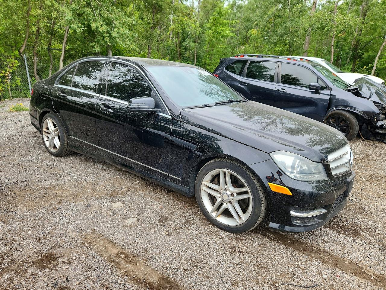 2012 Mercedes-benz C 300 4matic Черный vin: WDDGF8BB3CA708791