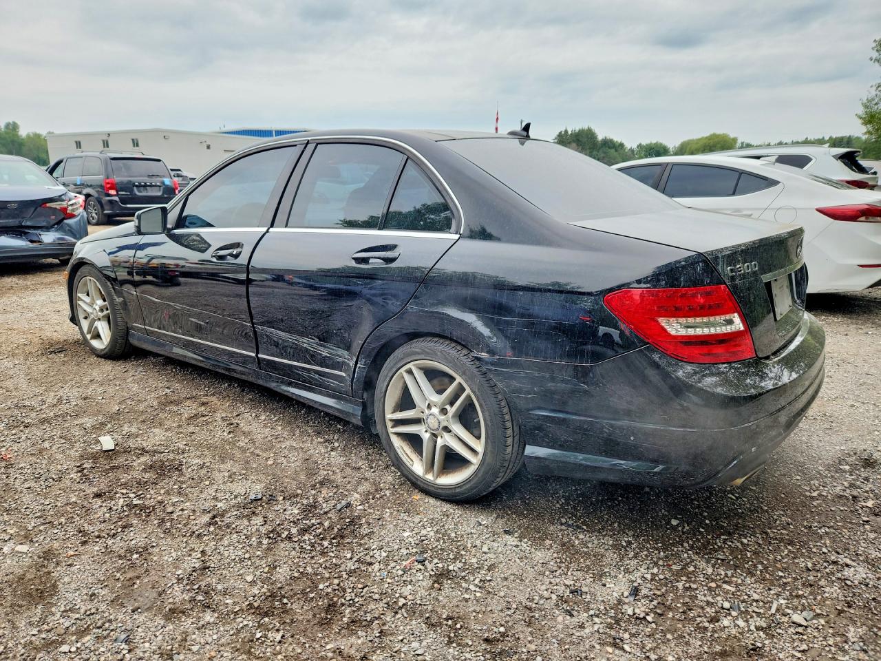 2012 Mercedes-benz C 300 4matic Черный vin: WDDGF8BB3CA708791