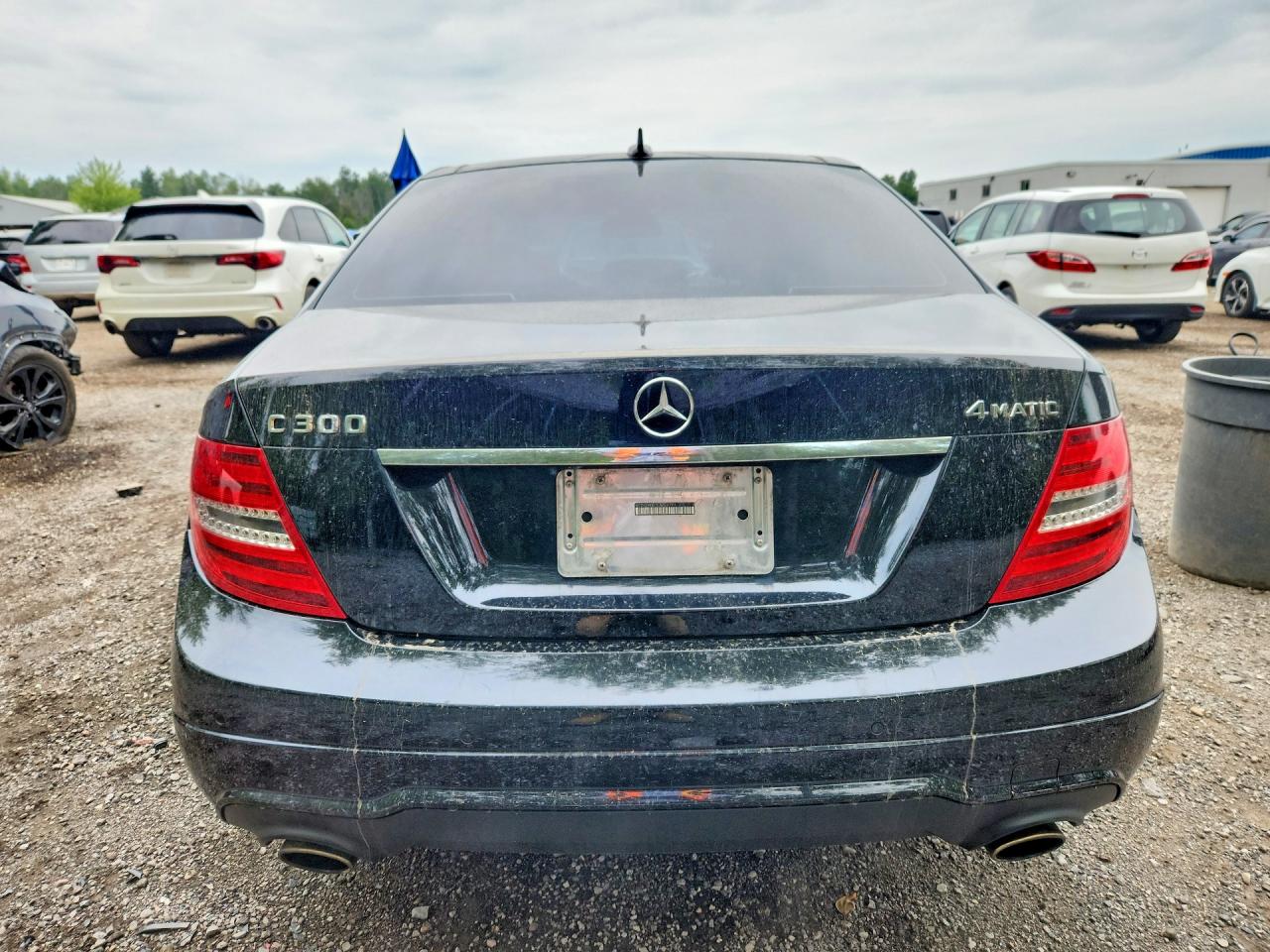 2012 Mercedes-benz C 300 4matic Черный vin: WDDGF8BB3CA708791