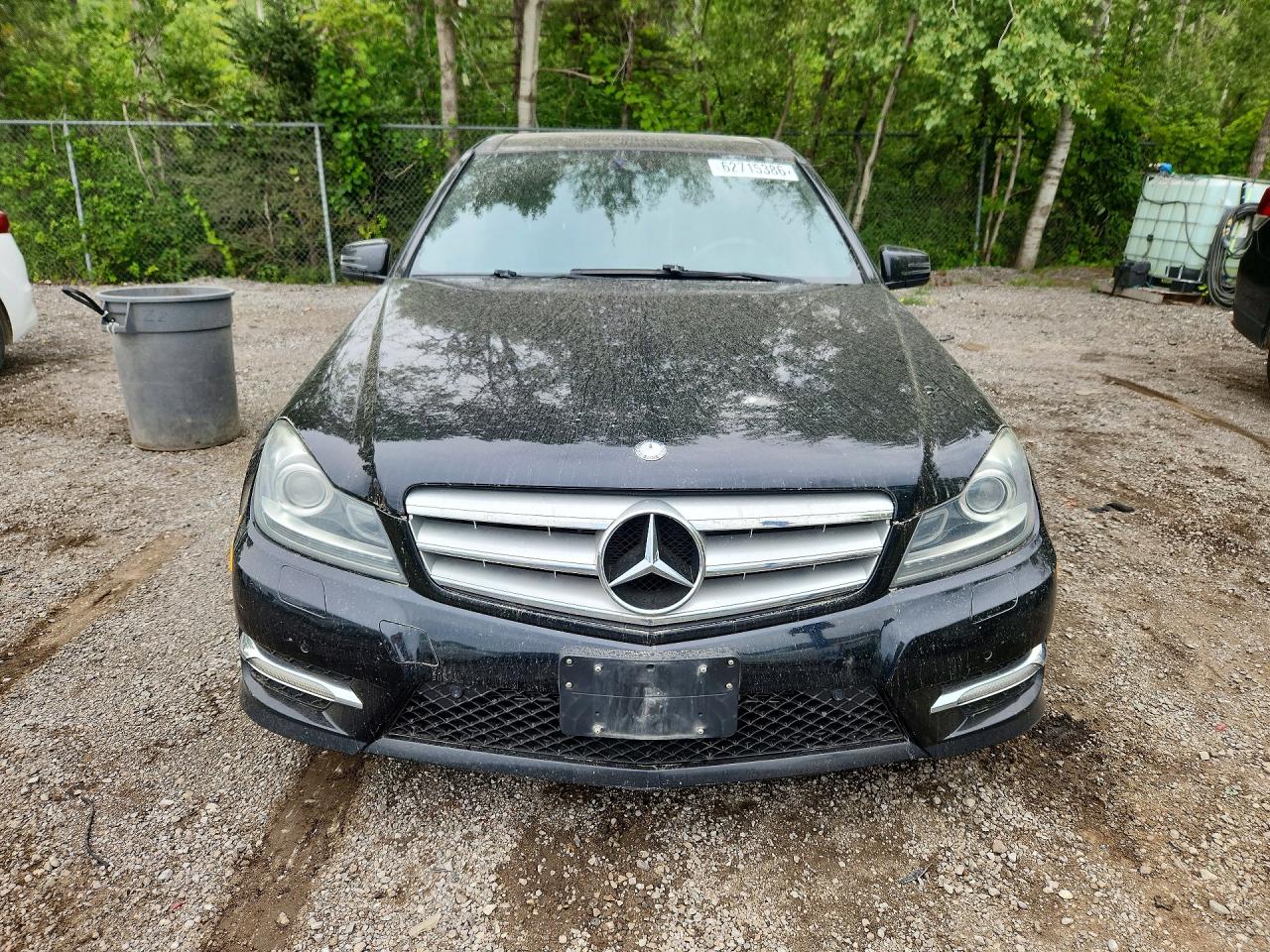2012 Mercedes-benz C 300 4matic Black vin: WDDGF8BB3CA708791