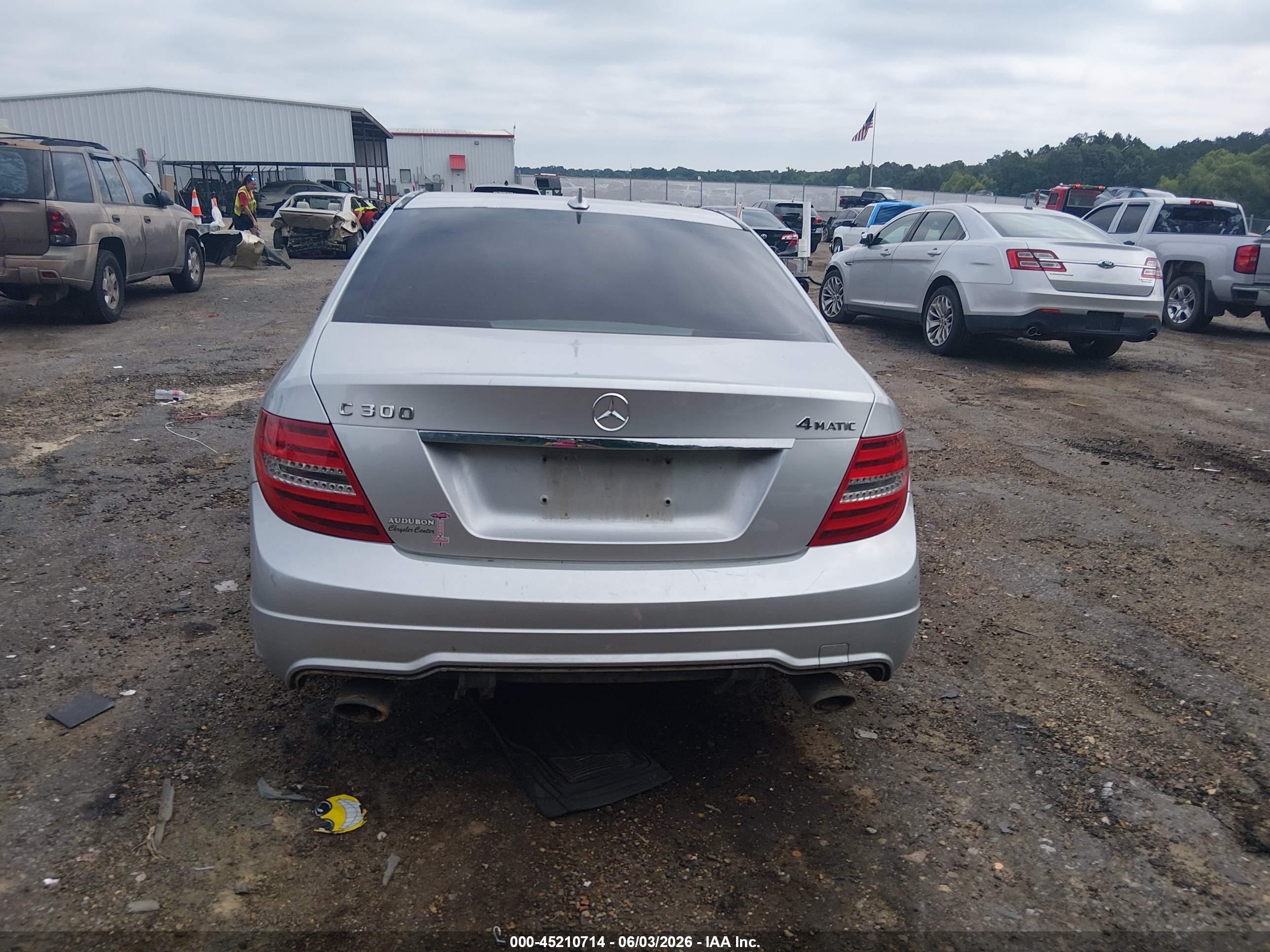 2012 Mercedes-benz C 300 Luxury 4matic/sport 4matic Silver vin: WDDGF8BB3CR207207