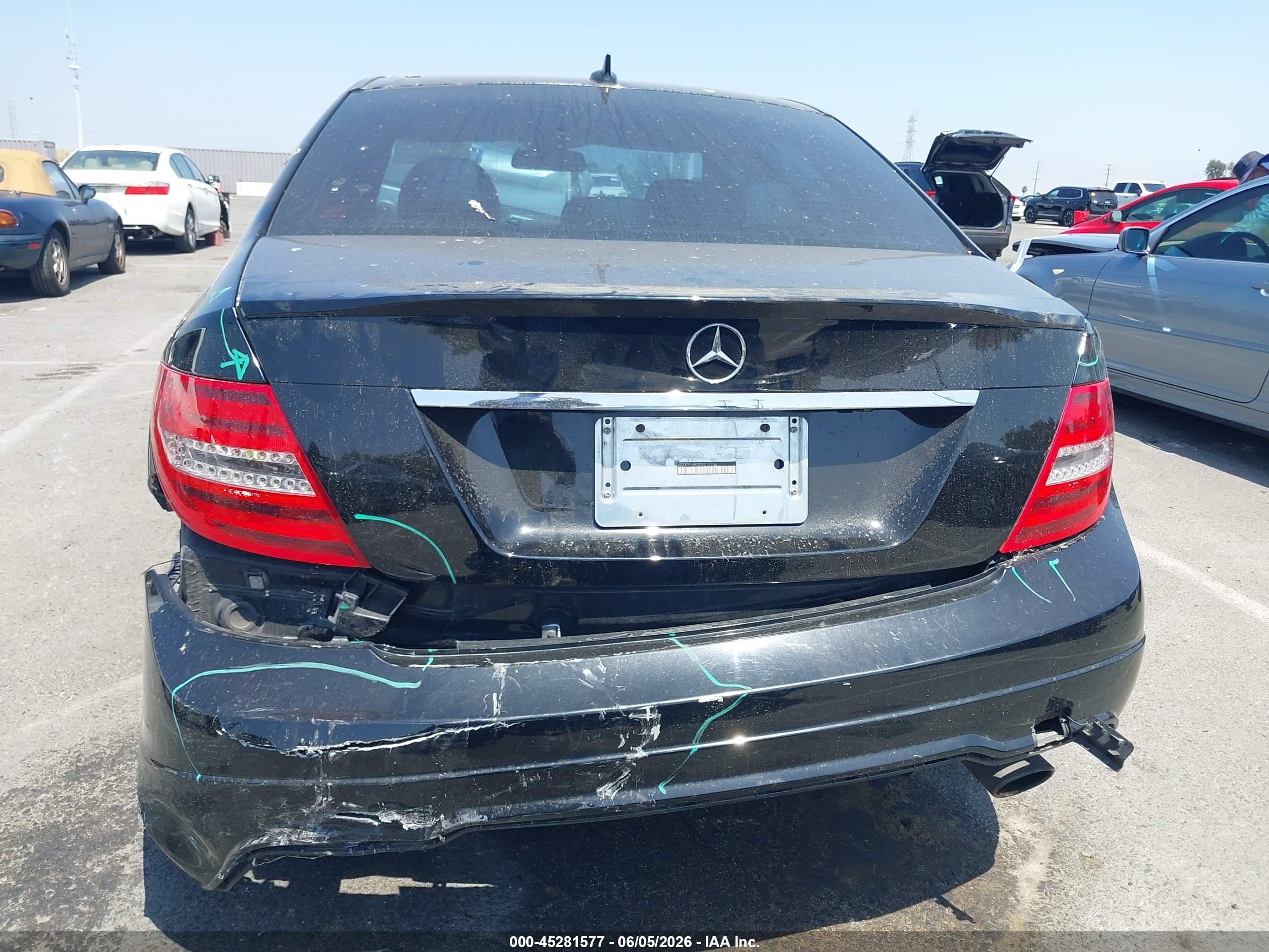 2012 Mercedes-benz C 300 Sport 4matic Black vin: WDDGF8BB3CR214786