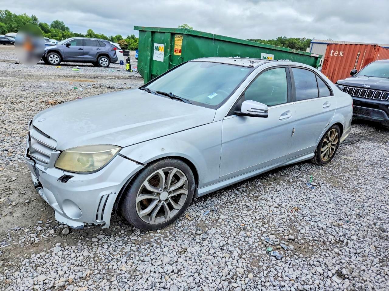 2010 Mercedes-benz C 300 4matic Silver vin: WDDGF8BB4AF409987