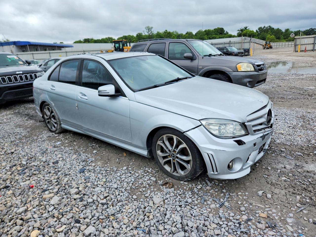 2010 Mercedes-benz C 300 4matic Silver vin: WDDGF8BB4AF409987