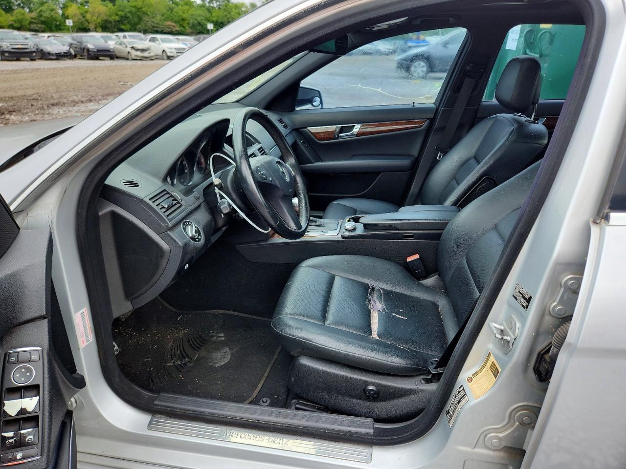 2010 Mercedes-benz C 300 4matic Silver vin: WDDGF8BB4AF409987