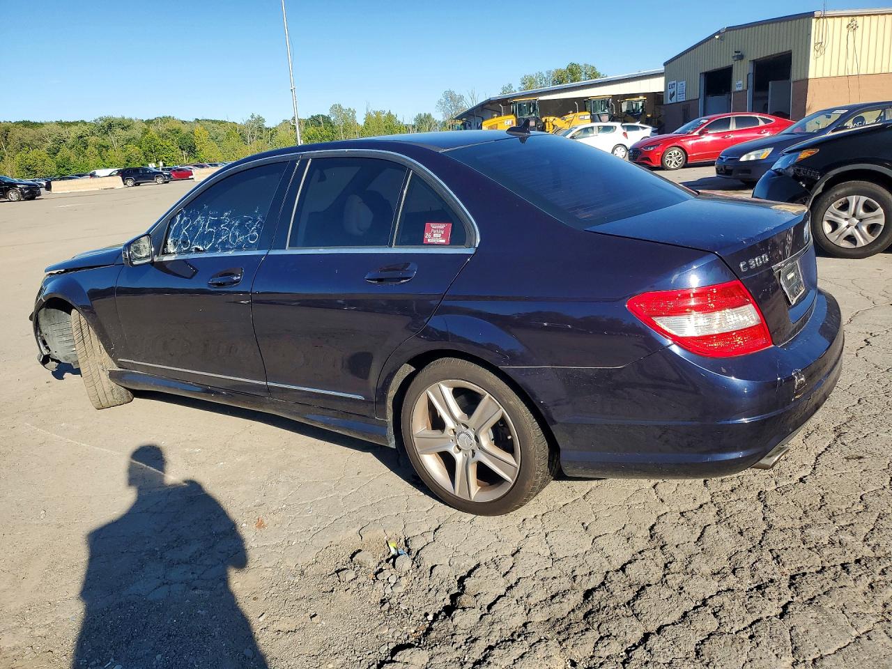 2010 Mercedes-benz C 300 4matic Blue vin: WDDGF8BB4AF421654