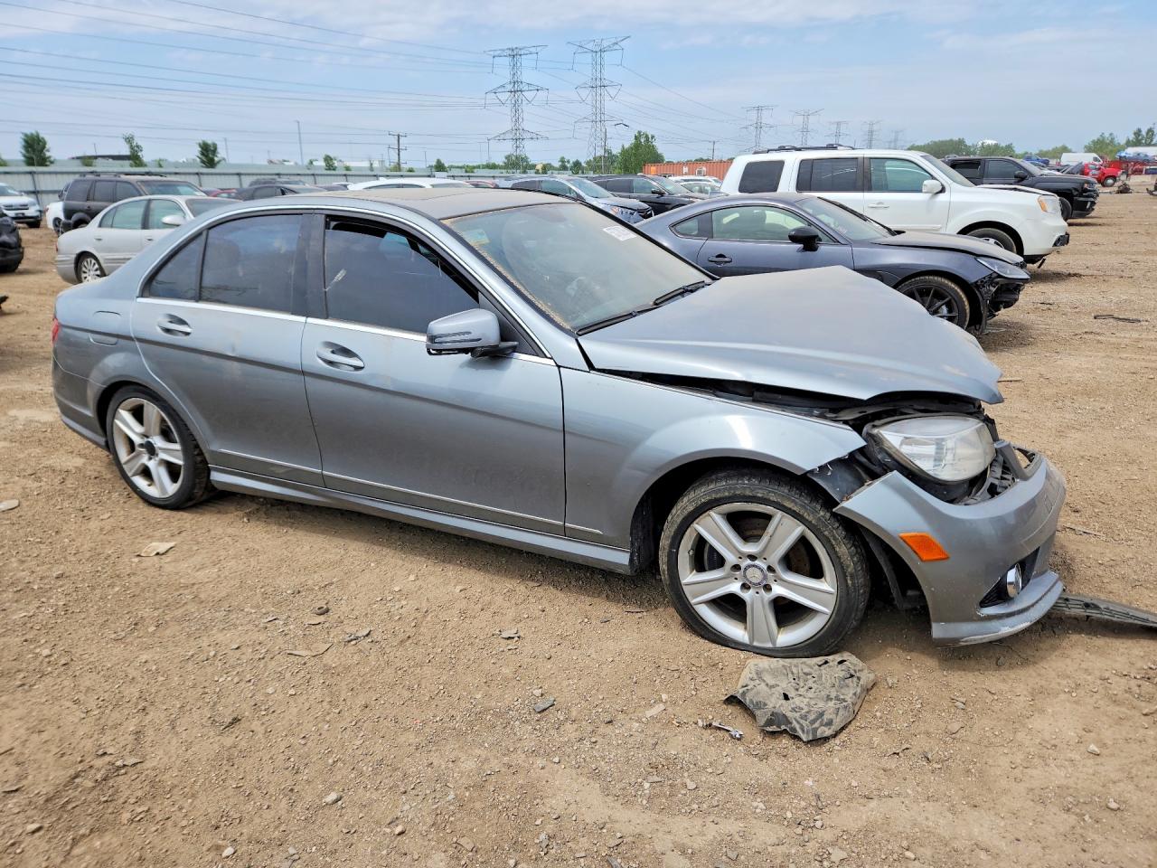 2010 Mercedes-benz C 300 4matic Серебряный vin: WDDGF8BB4AF451947