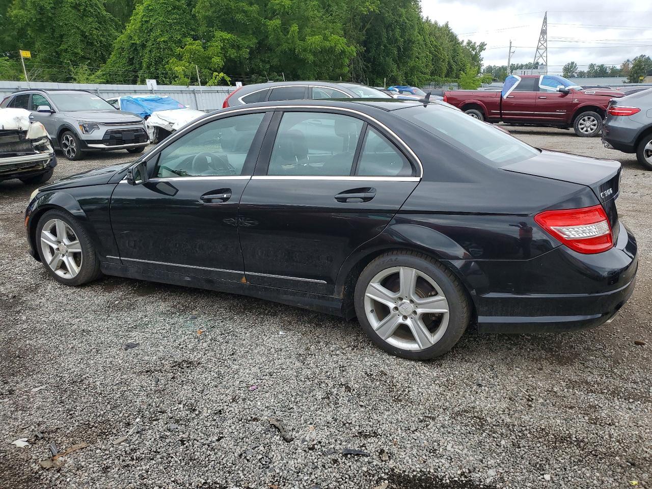2010 Mercedes-benz C 300 4matic Black vin: WDDGF8BB4AF463726