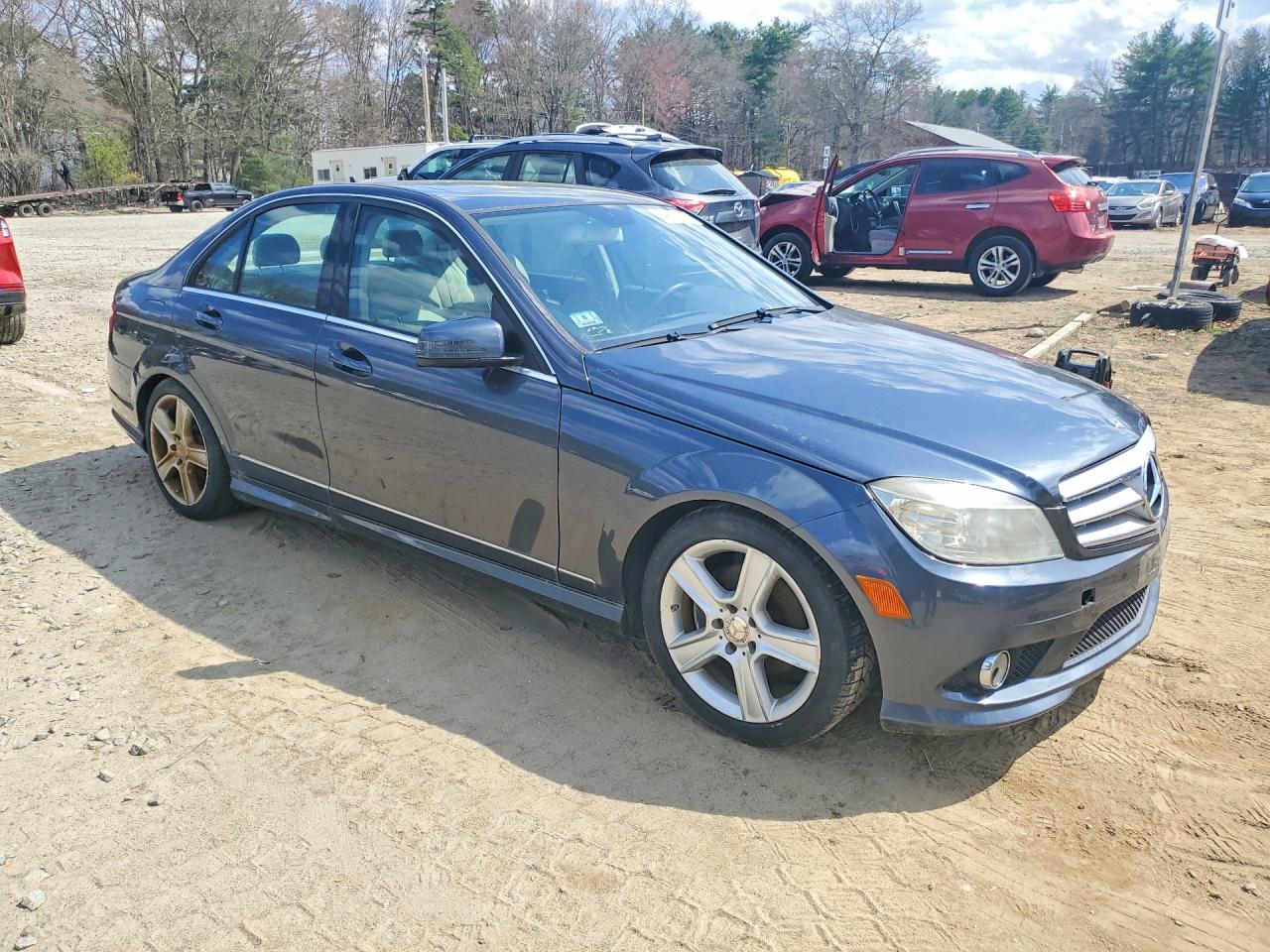 2010 Mercedes-benz C 300 4matic Серый vin: WDDGF8BB4AF478498