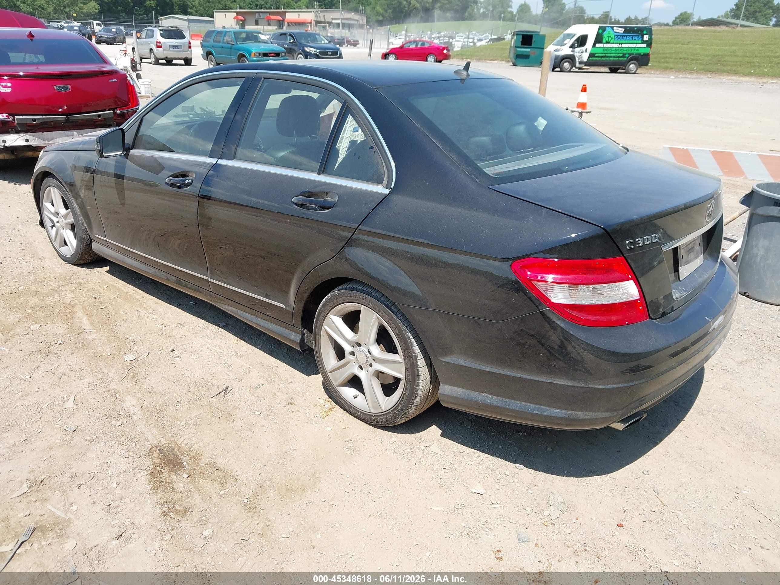 2010 Mercedes-benz C 300 Luxury 4matic/sport 4matic Black vin: WDDGF8BB4AR088631