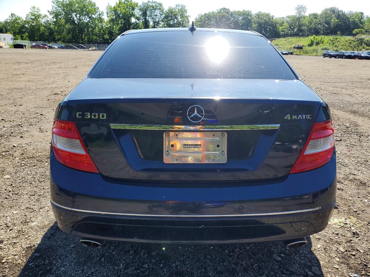 2010 Mercedes-benz C 300 4matic Синий vin: WDDGF8BB4AR108330