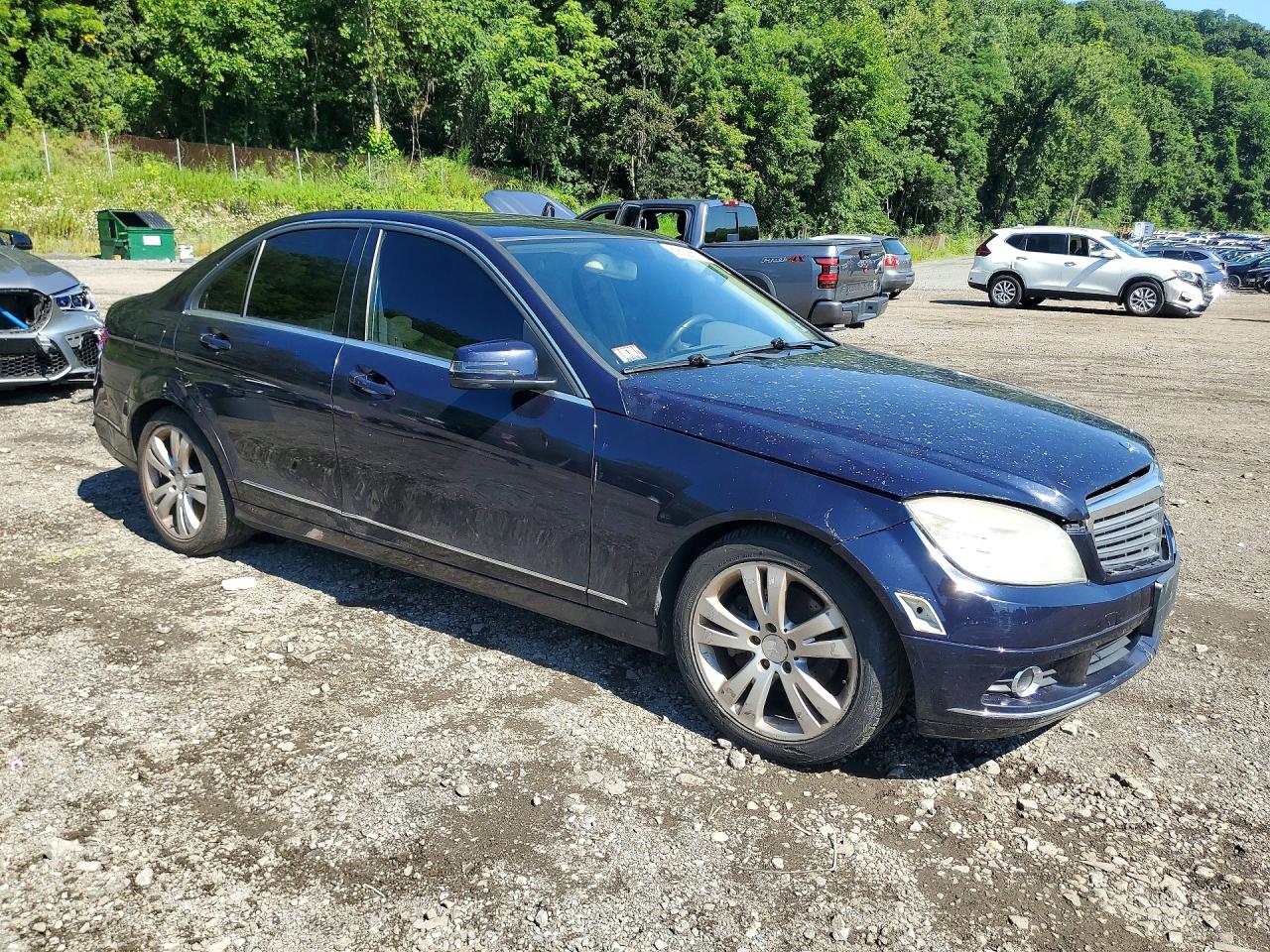 2010 Mercedes-benz C 300 4matic Синий vin: WDDGF8BB4AR108330