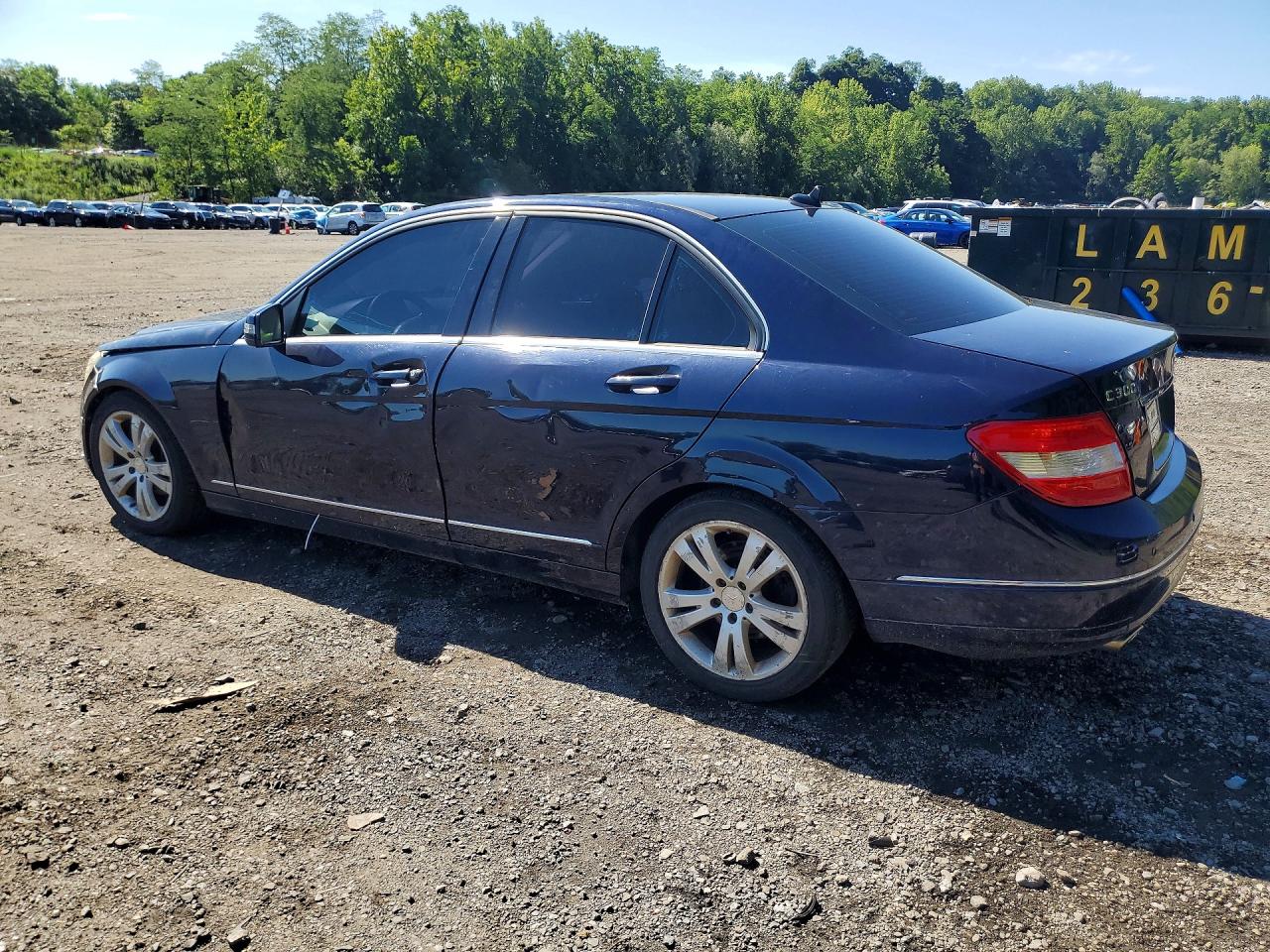 2010 Mercedes-benz C 300 4matic Синий vin: WDDGF8BB4AR108330