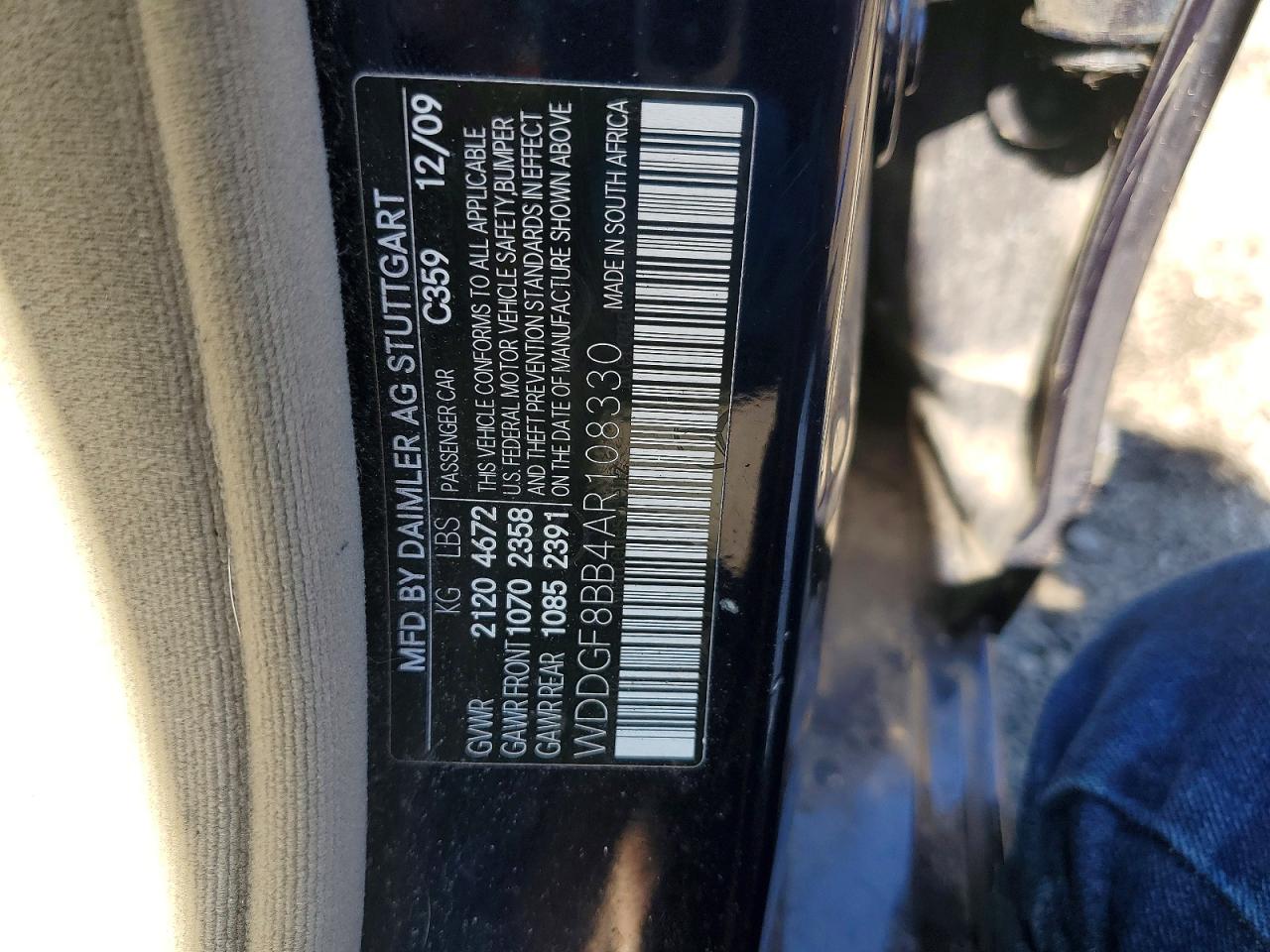 2010 Mercedes-benz C 300 4matic Синий vin: WDDGF8BB4AR108330
