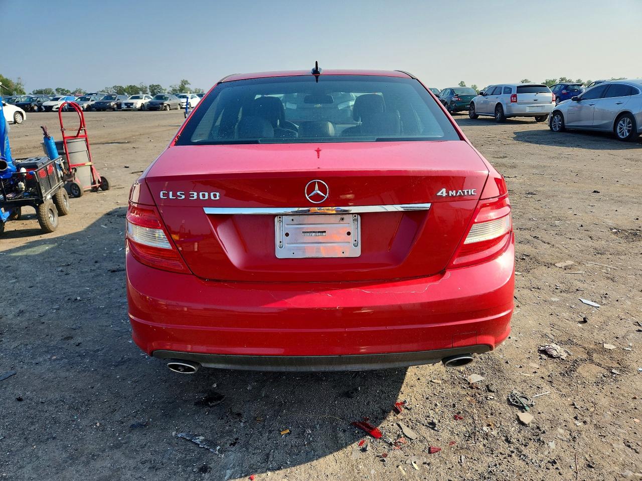 2010 Mercedes-benz C 300 4matic Red vin: WDDGF8BB4AR117741